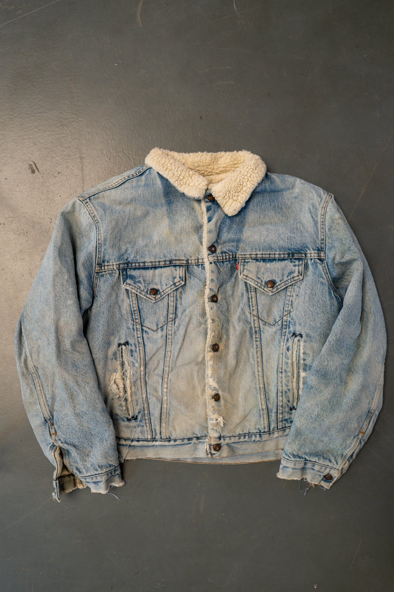 Vintage Levi's Sherpa Fleece Lined Denim Jacket - XL
