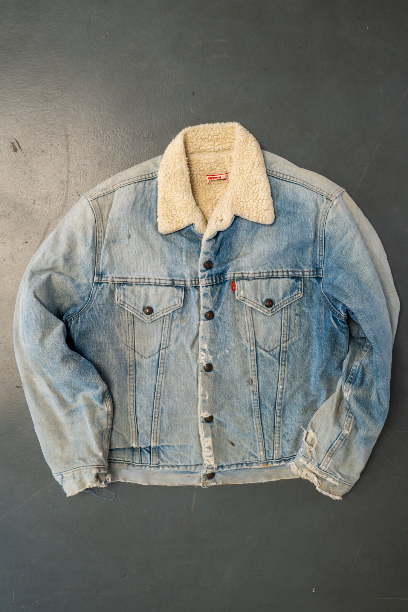 Vintage Levi's Sherpa Fleece Lined Denim Jacket - L