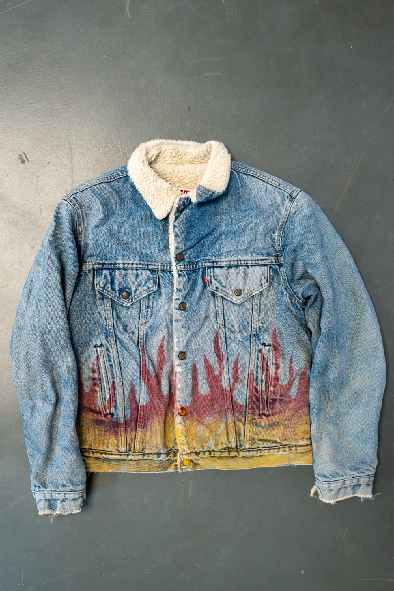 Vintage Levi's Sherpa Fleece Lined Denim Jacket - XL
