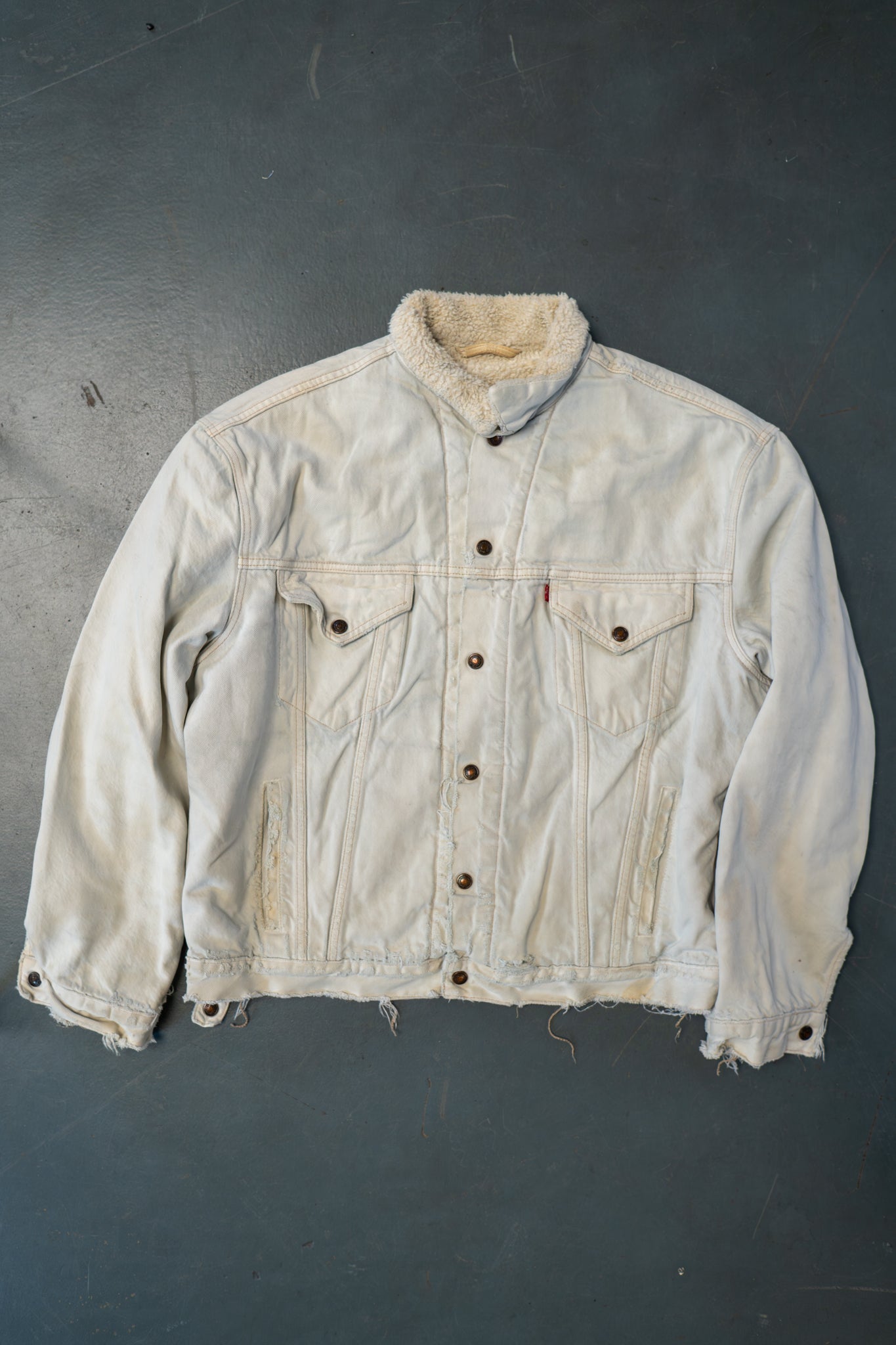 Vintage Levi's Sherpa Fleece Lined Denim Jacket - XXL