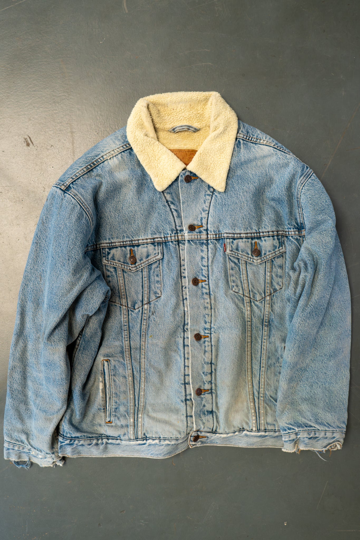Vintage Levi's Sherpa Fleece Lined Denim Jacket - XXL