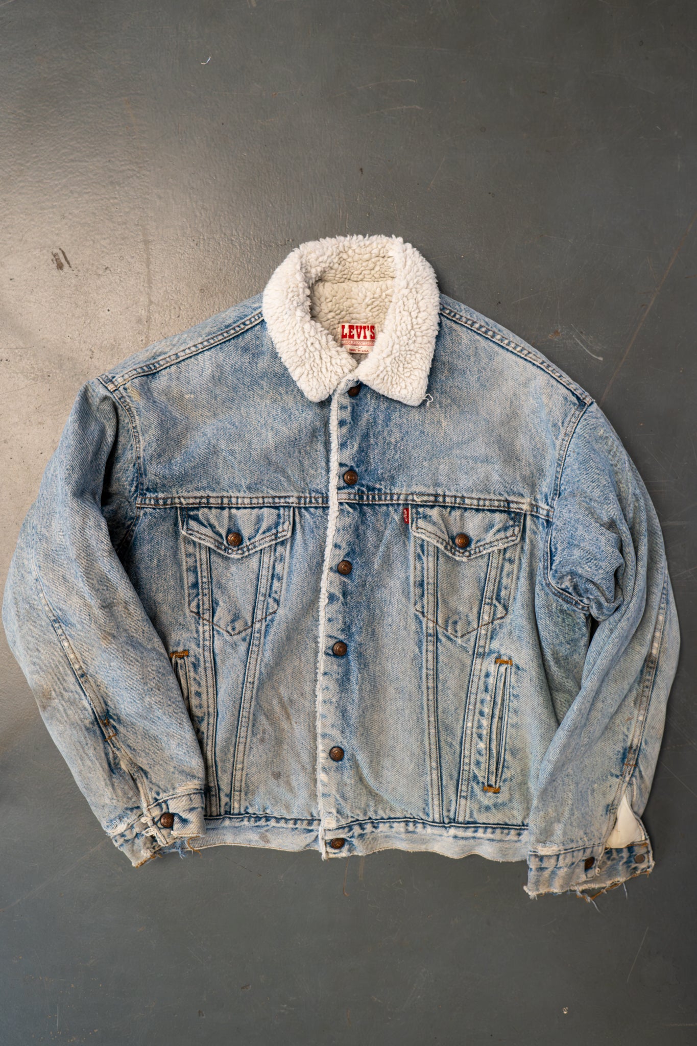 Vintage Levi's Sherpa Fleece Lined Denim Jacket - XL