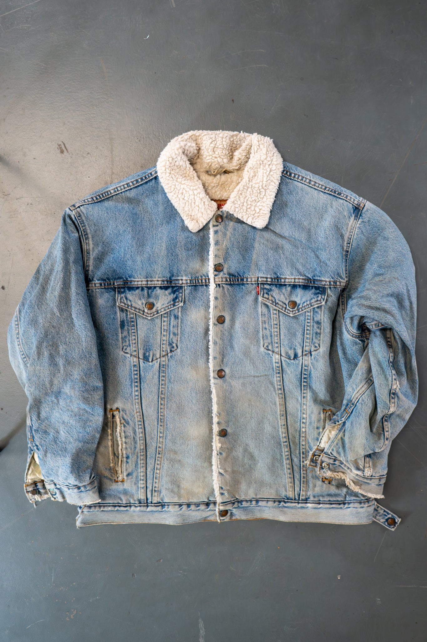 Vintage Levi's Sherpa Fleece Lined Denim Jacket - XXL