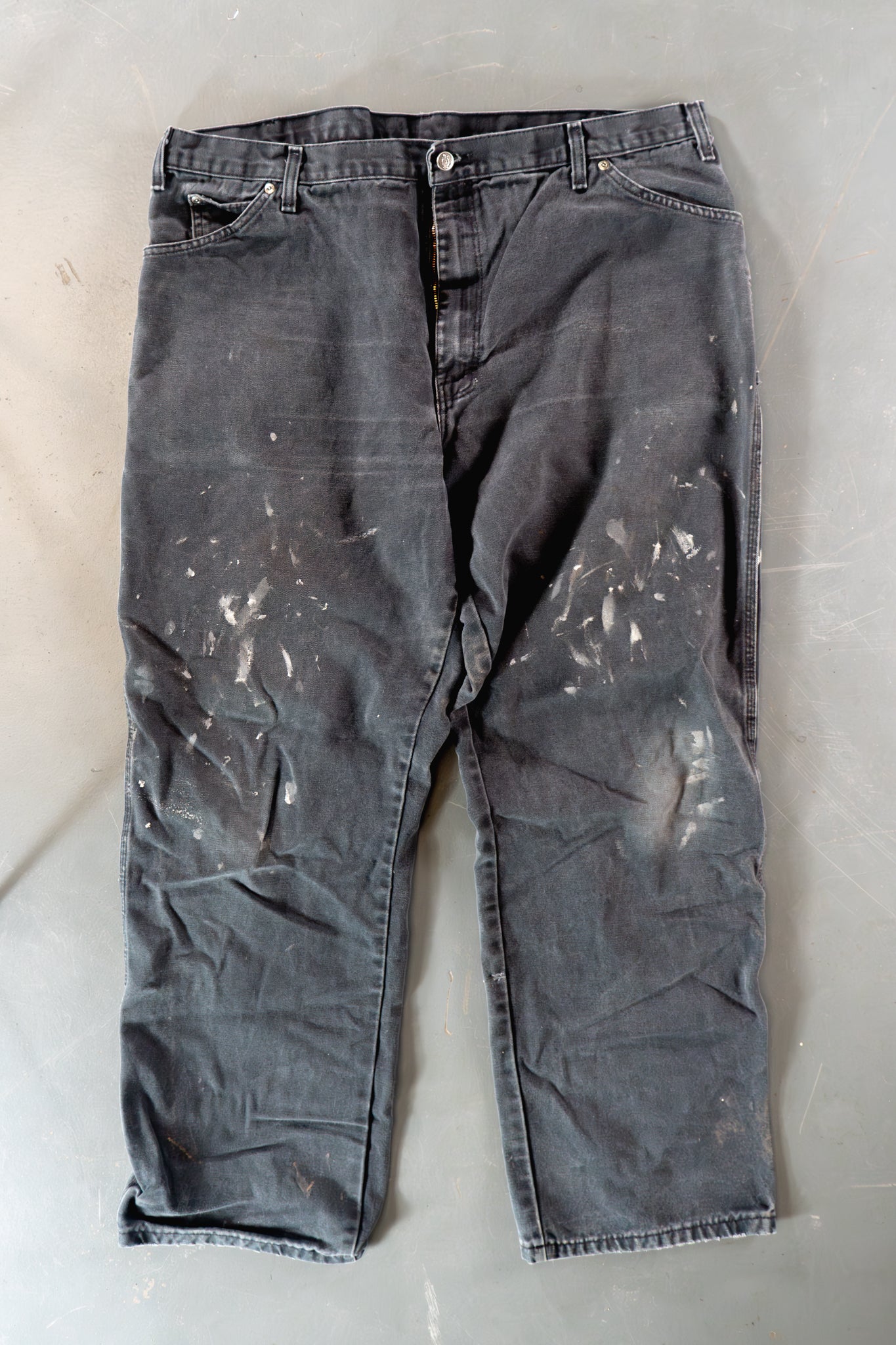 Dickies Vintage Carpenter Baggy Trousers– 90s Y2K - Black - W38, L30
