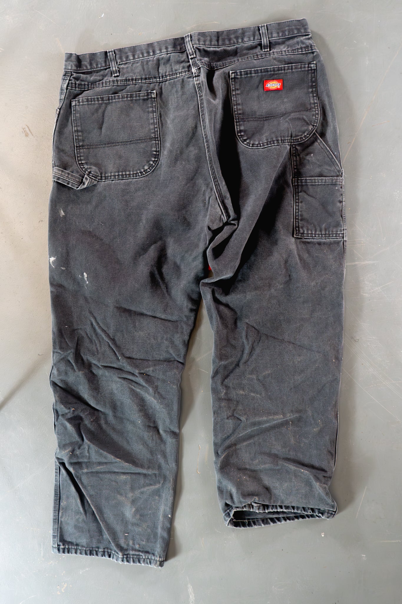 Dickies Vintage Carpenter Baggy Trousers– 90s Y2K - Black - W38, L30