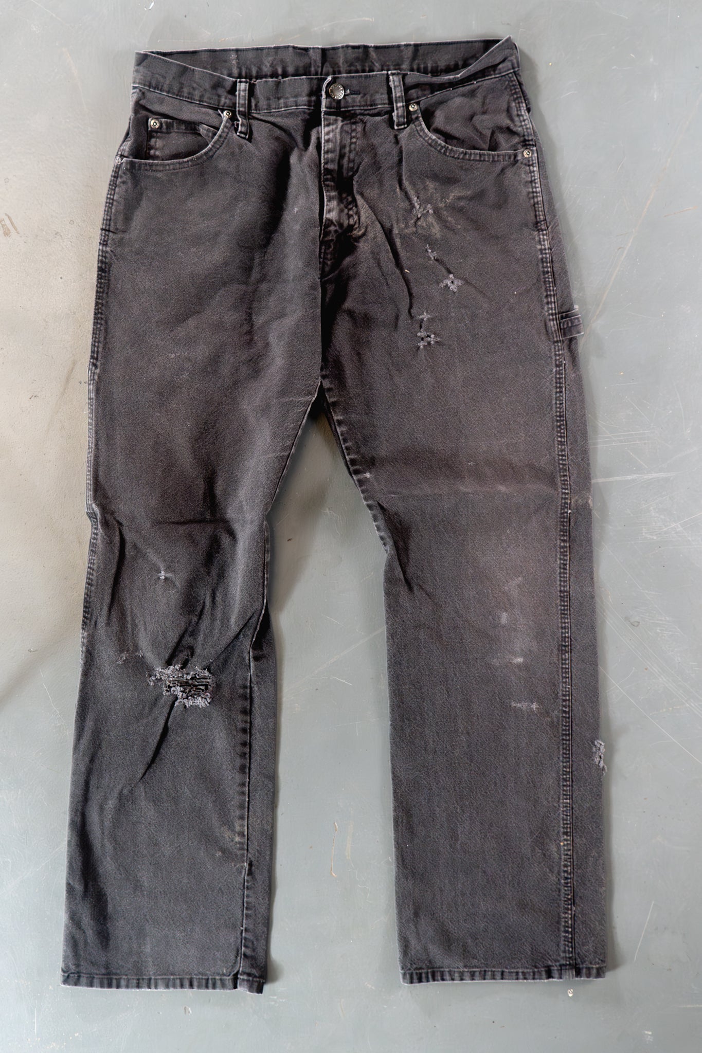 Dickies Vintage Carpenter Baggy Trousers– 90s Y2K - Black - W32, L31