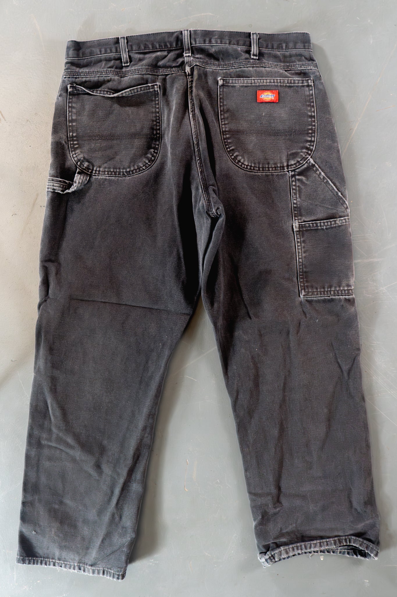 Dickies Vintage Carpenter Baggy Trousers– 90s Y2K - Black - W36, L28