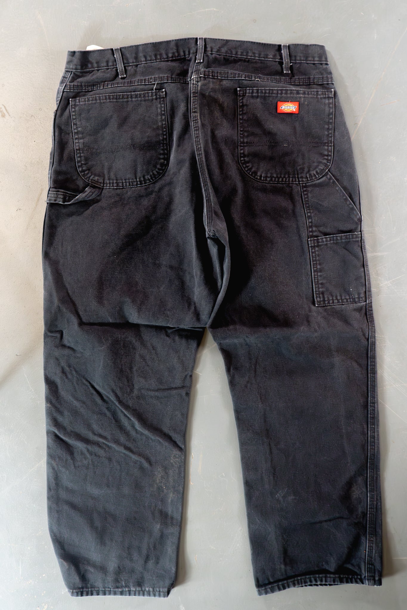 Dickies Vintage Carpenter Baggy Trousers– 90s Y2K - Black - W38, L29
