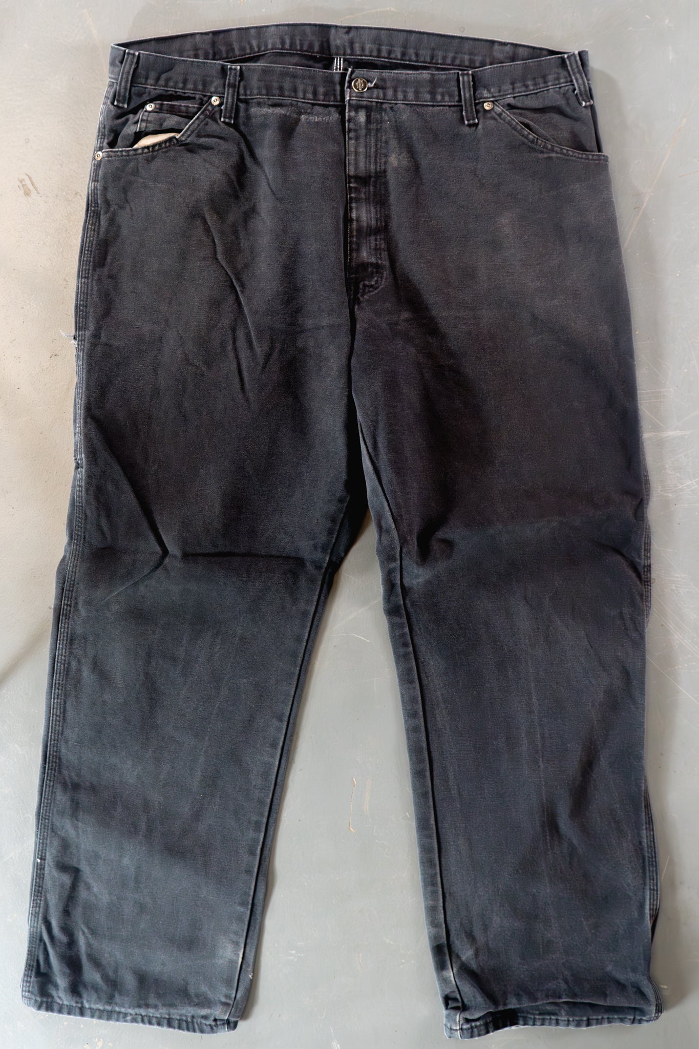 Dickies Vintage Carpenter Baggy Trousers– 90s Y2K - Black - W40, L31