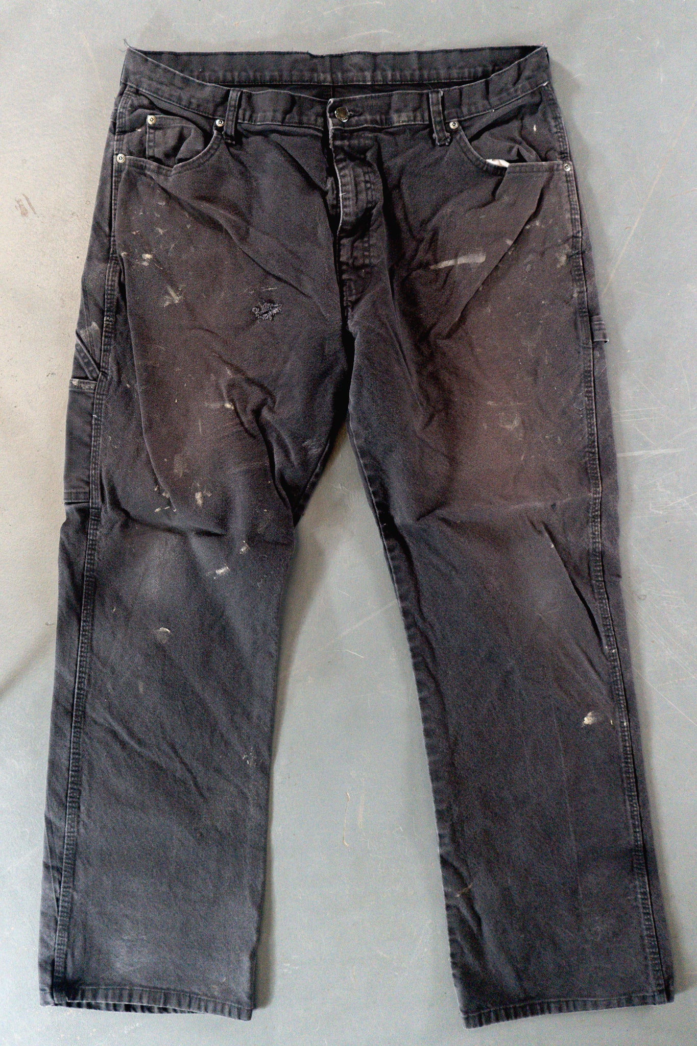Dickies Vintage Carpenter Baggy Trousers– 90s Y2K - Black - W36, L30