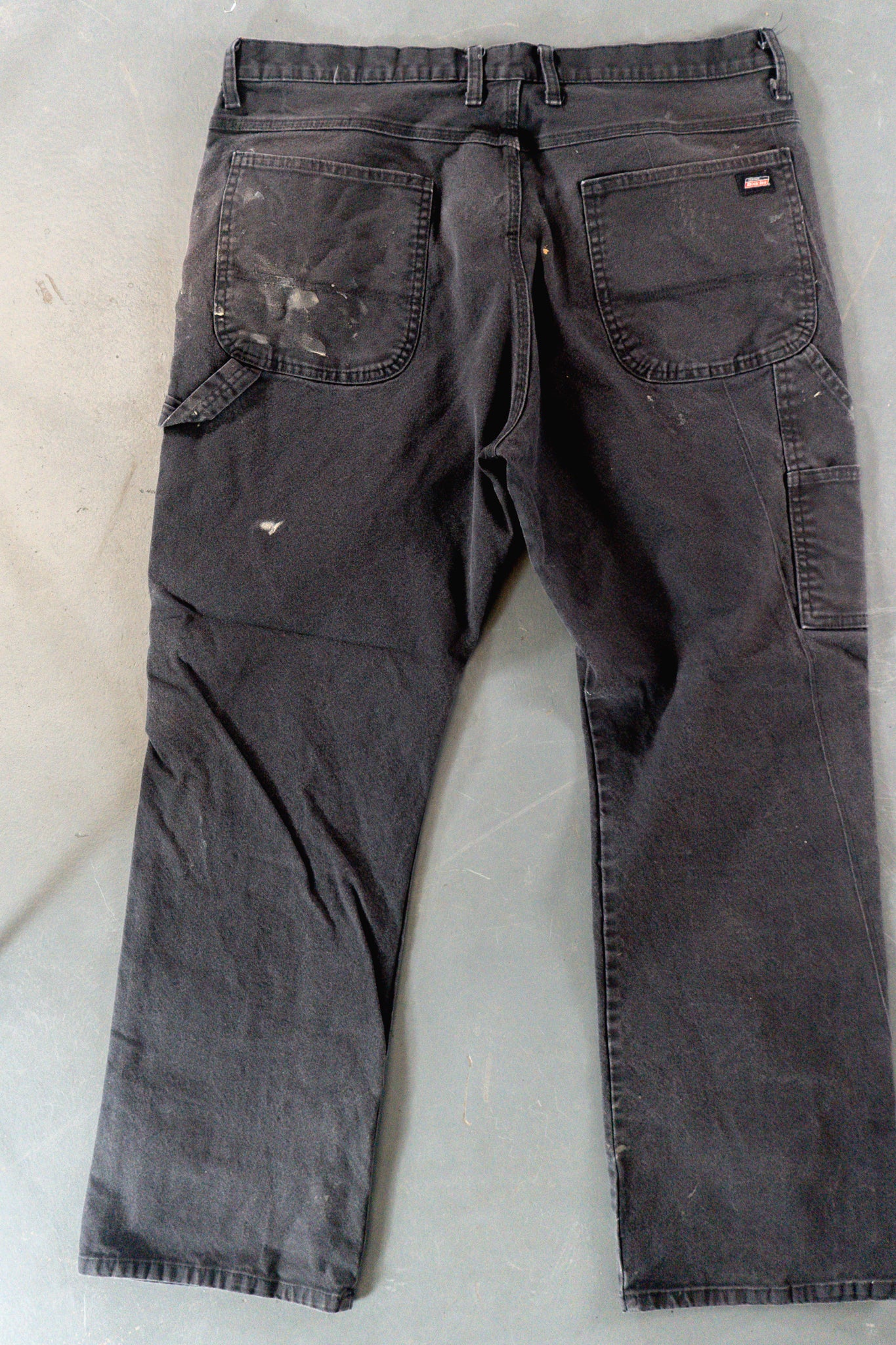Dickies Vintage Carpenter Baggy Trousers– 90s Y2K - Black - W36, L30