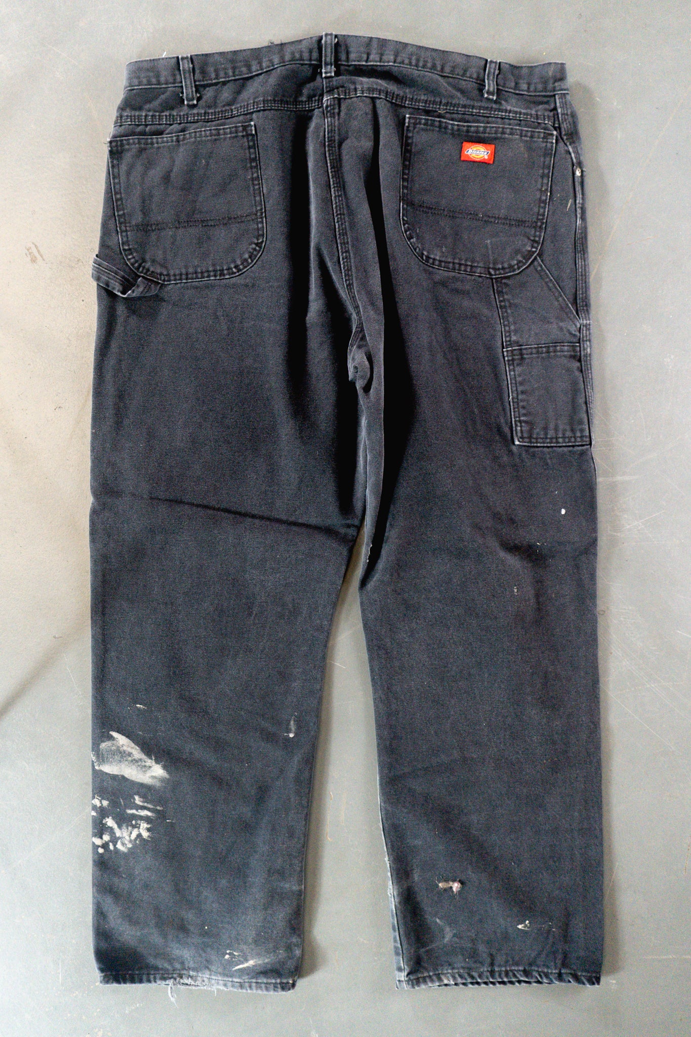 Dickies Vintage Carpenter Baggy Trousers– 90s Y2K - Black - W42, L31