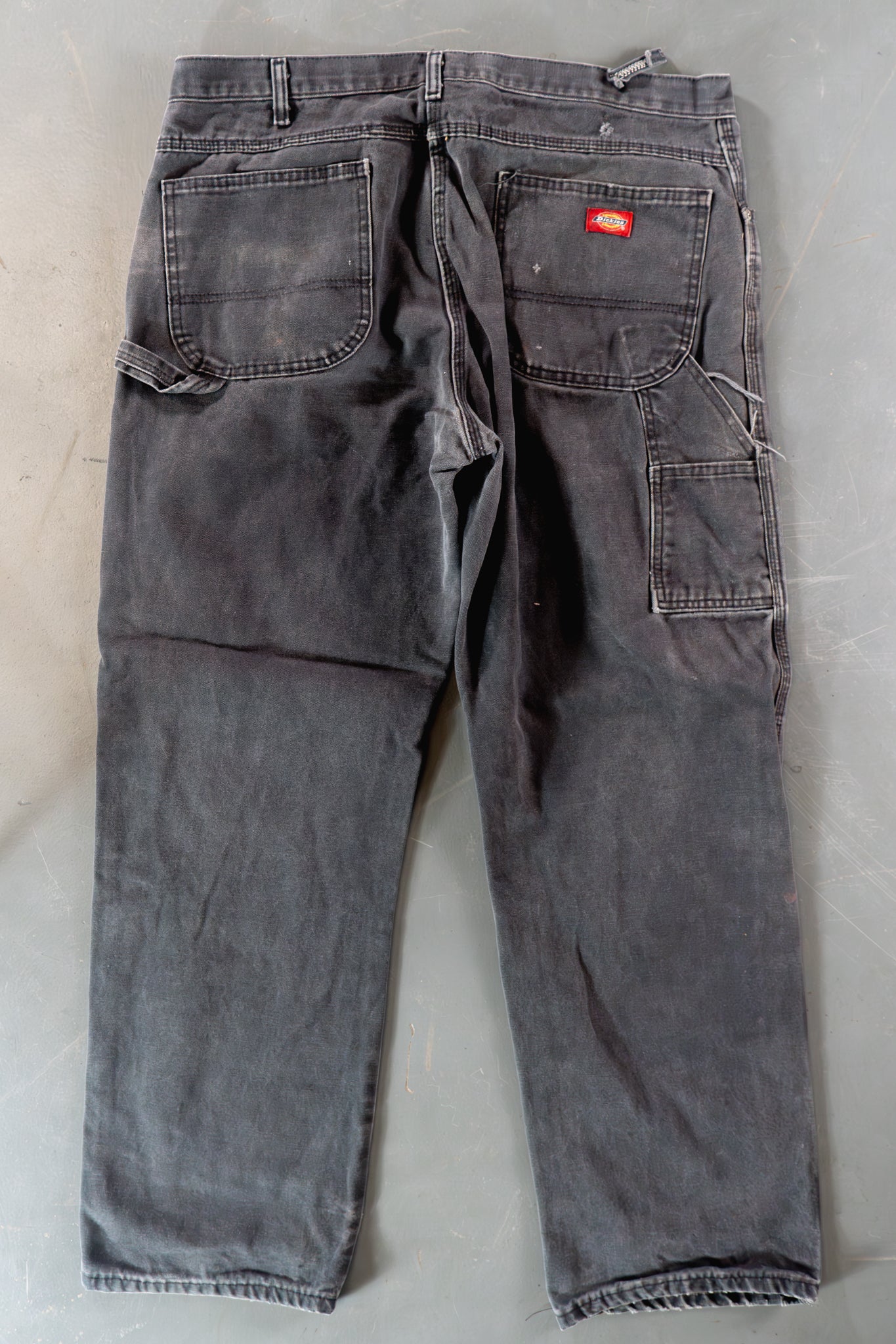 Dickies Vintage Carpenter Baggy Trousers– 90s Y2K - Black - W35, L31