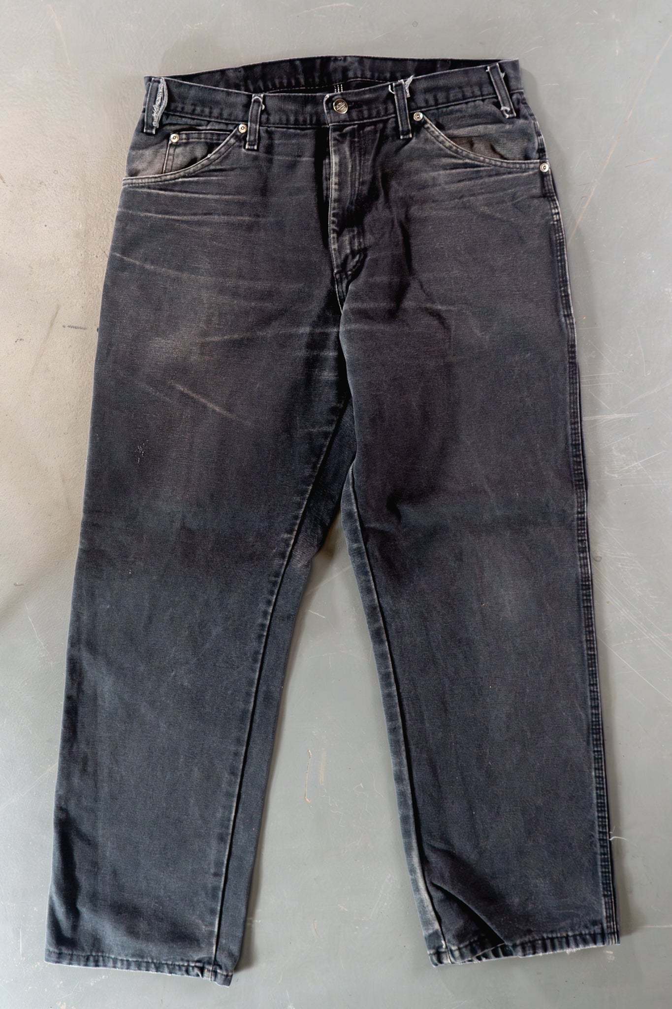 Dickies Vintage Carpenter Baggy Trousers– 90s Y2K - Black - W32, L30