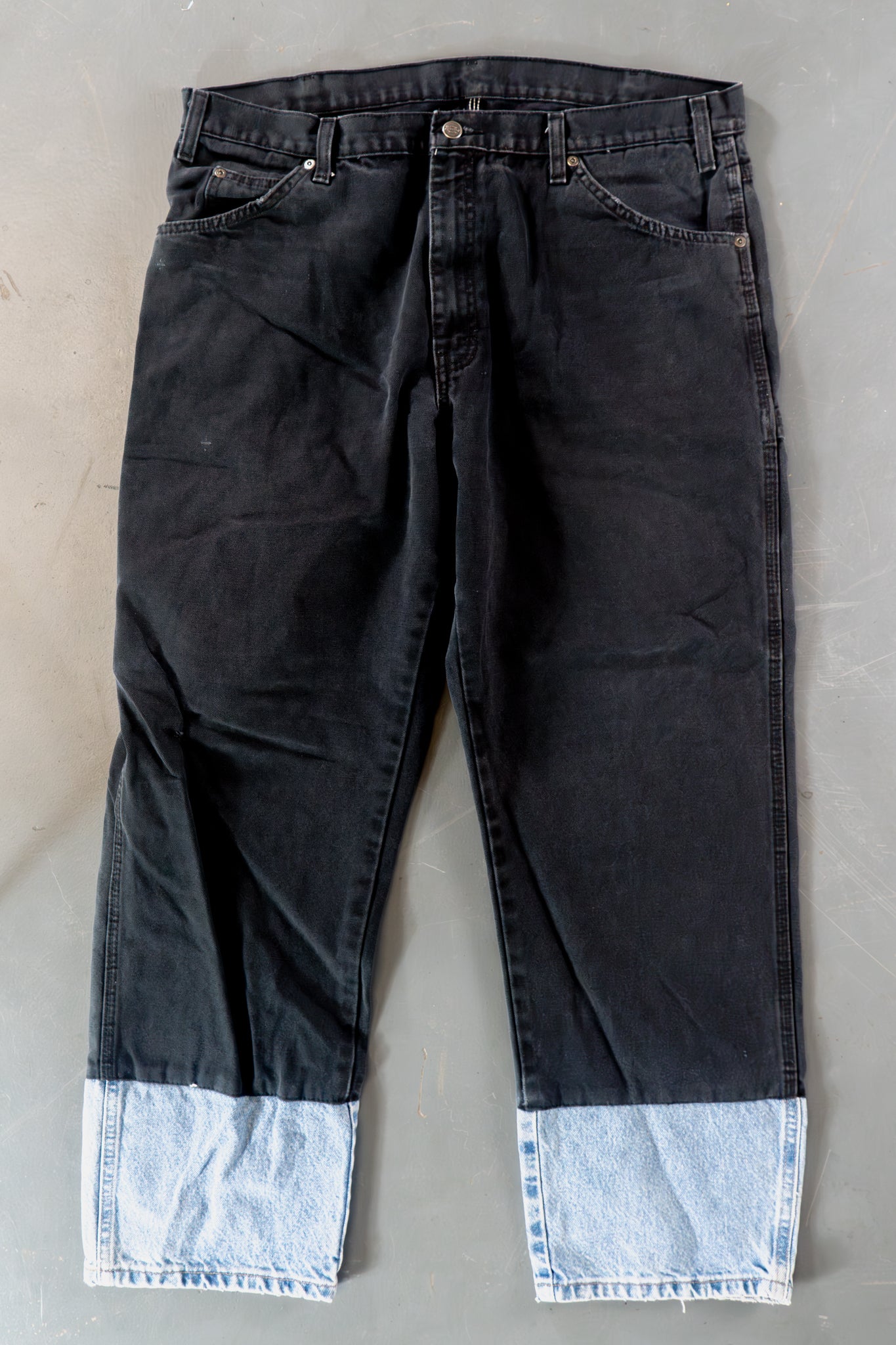 Dickies Vintage Carpenter Baggy Trousers– 90s Y2K - Black - W36, L30