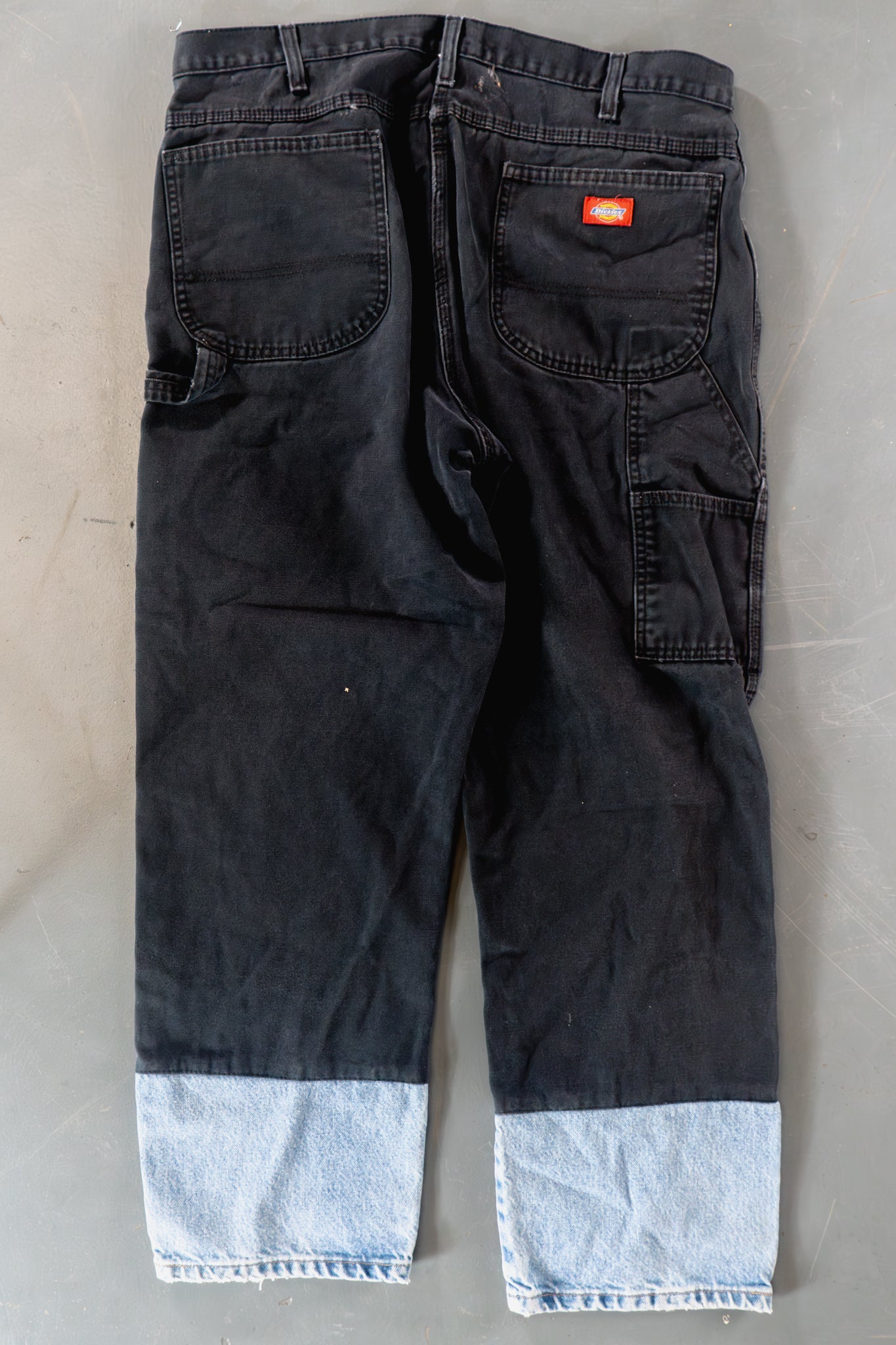 Dickies Vintage Carpenter Baggy Trousers– 90s Y2K - Black - W36, L30