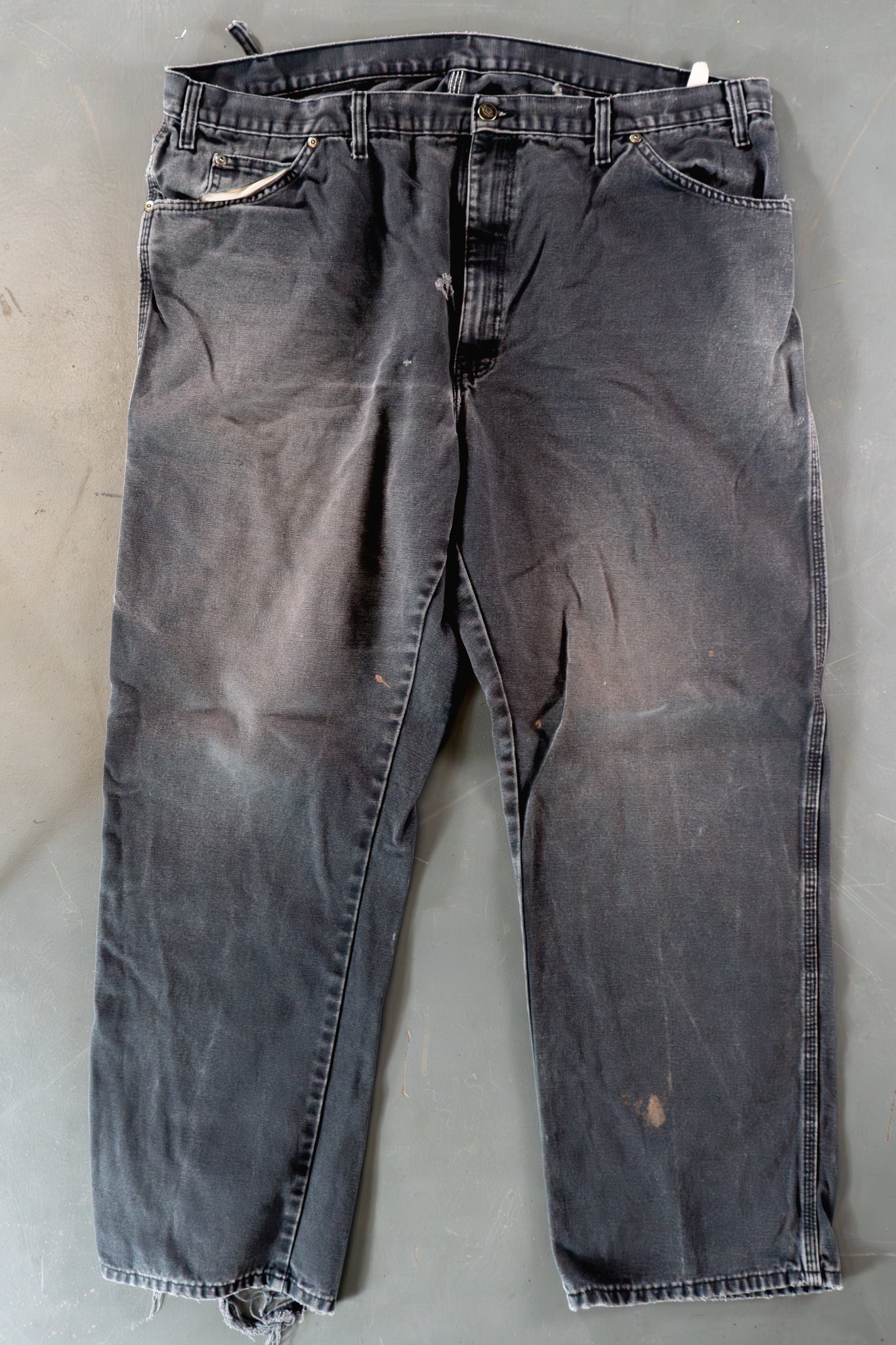 Dickies Vintage Carpenter Baggy Trousers– 90s Y2K - Black - W40, L31