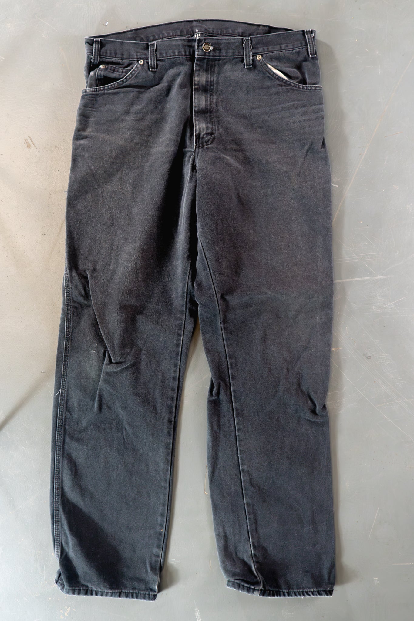 Dickies Vintage Carpenter Baggy Trousers– 90s Y2K - Black - W36, L34