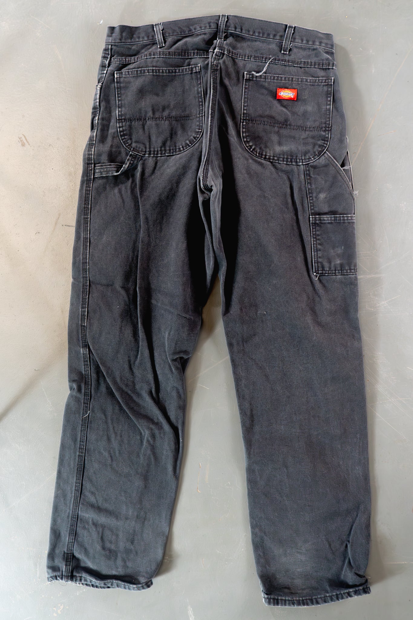 Dickies Vintage Carpenter Baggy Trousers– 90s Y2K - Black - W36, L34