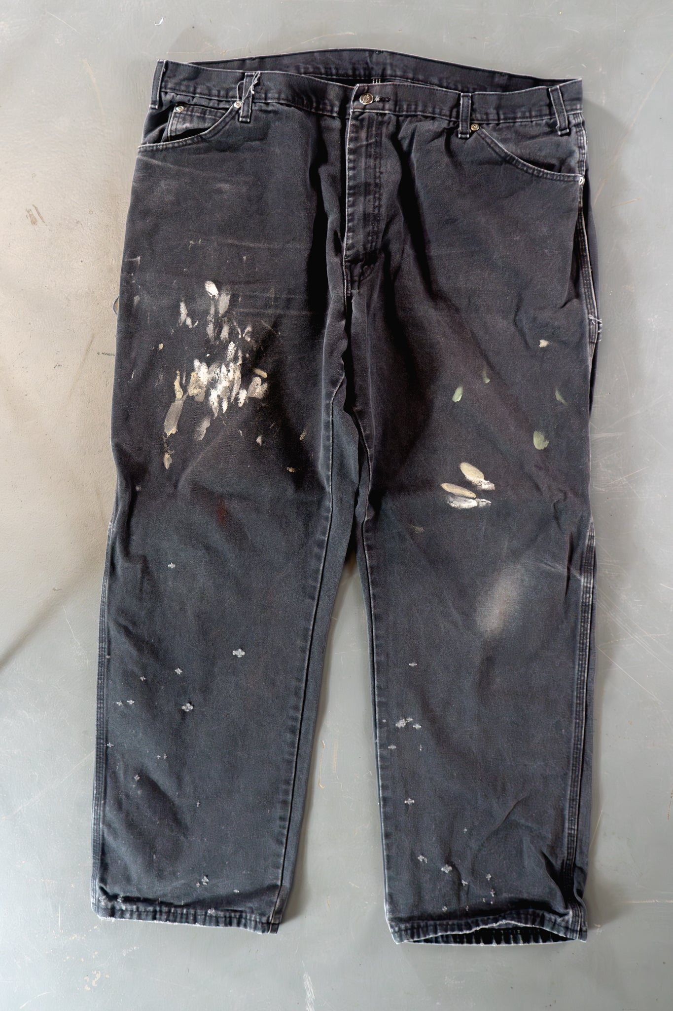 Dickies Vintage Carpenter Baggy Trousers– 90s Y2K - Black - W40, L30