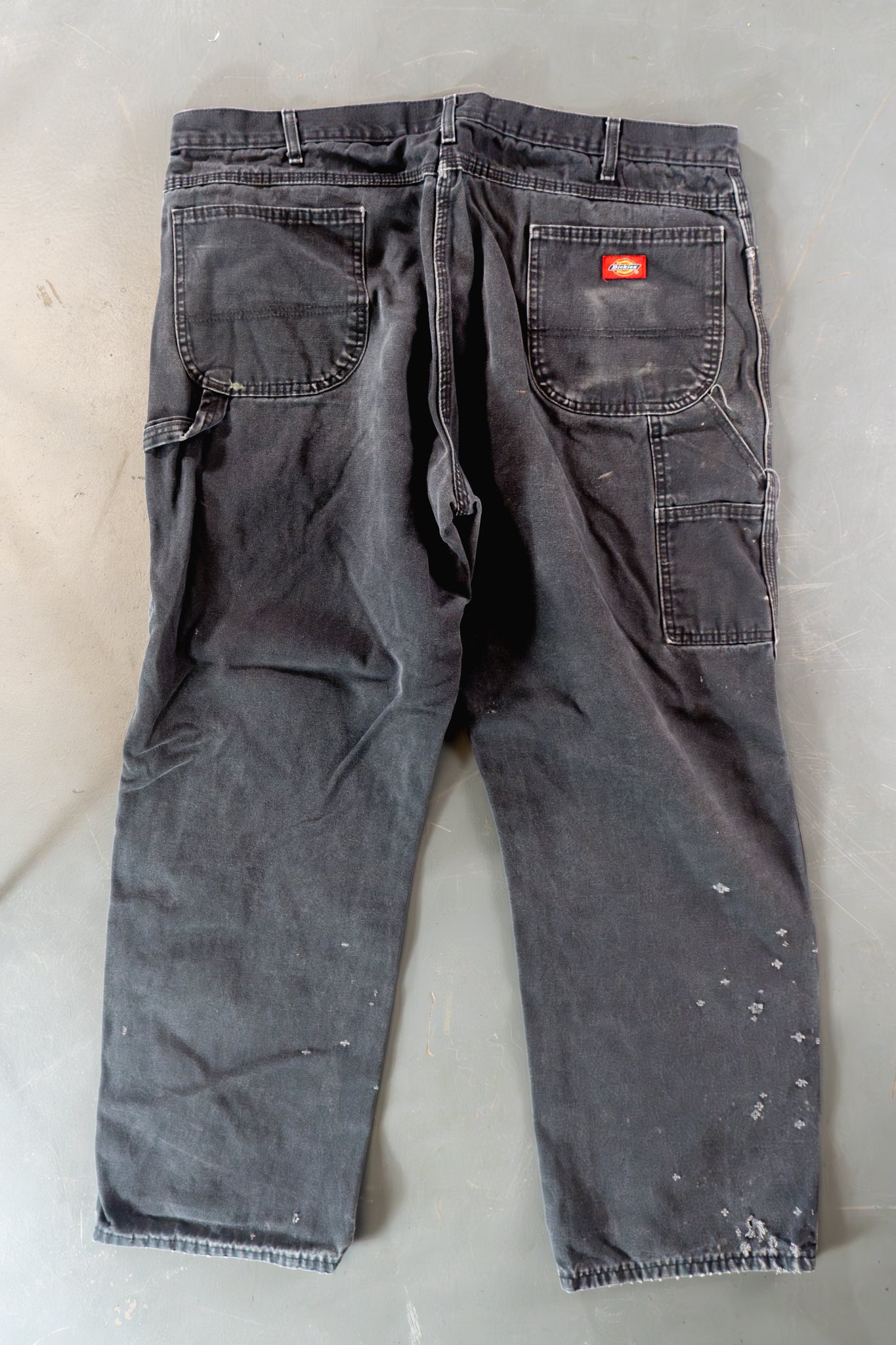 Dickies Vintage Carpenter Baggy Trousers– 90s Y2K - Black - W40, L30
