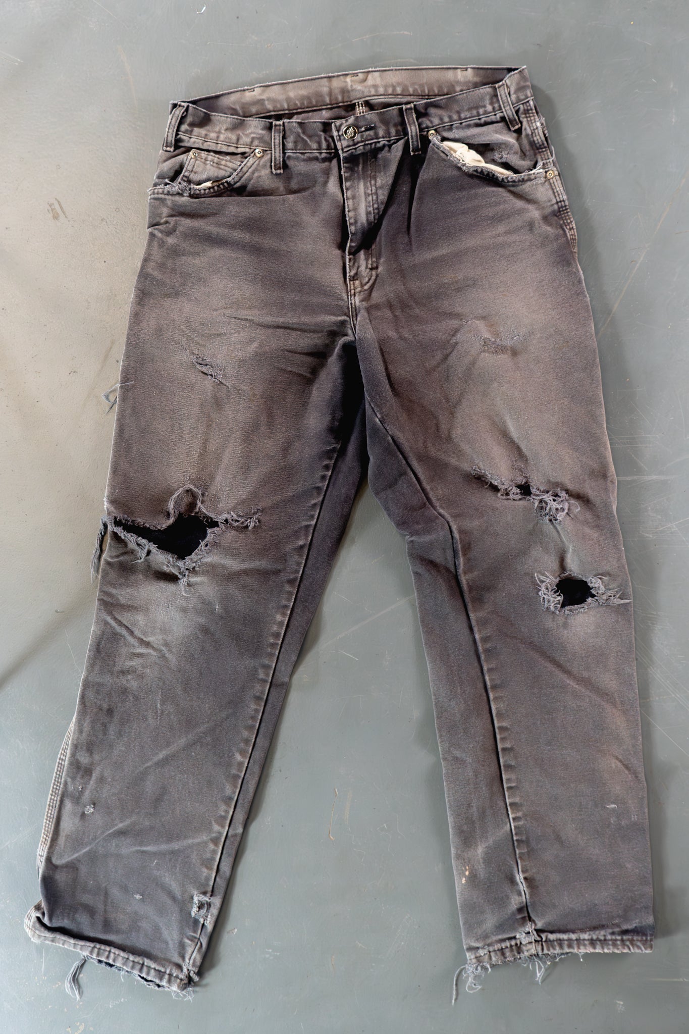 Dickies Vintage Carpenter Baggy Trousers– 90s Y2K - Black - W32, L31