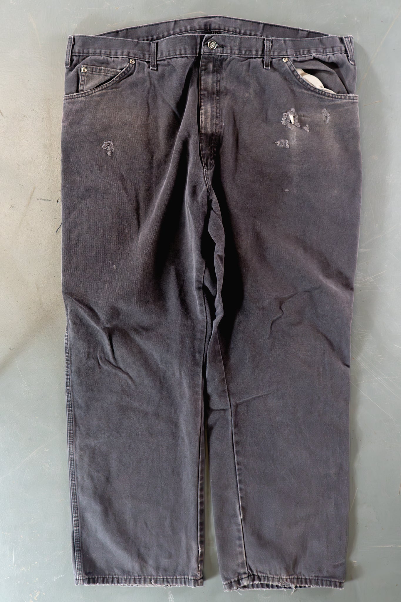 Dickies Vintage Carpenter Baggy Trousers– 90s Y2K - Black - W42, L30