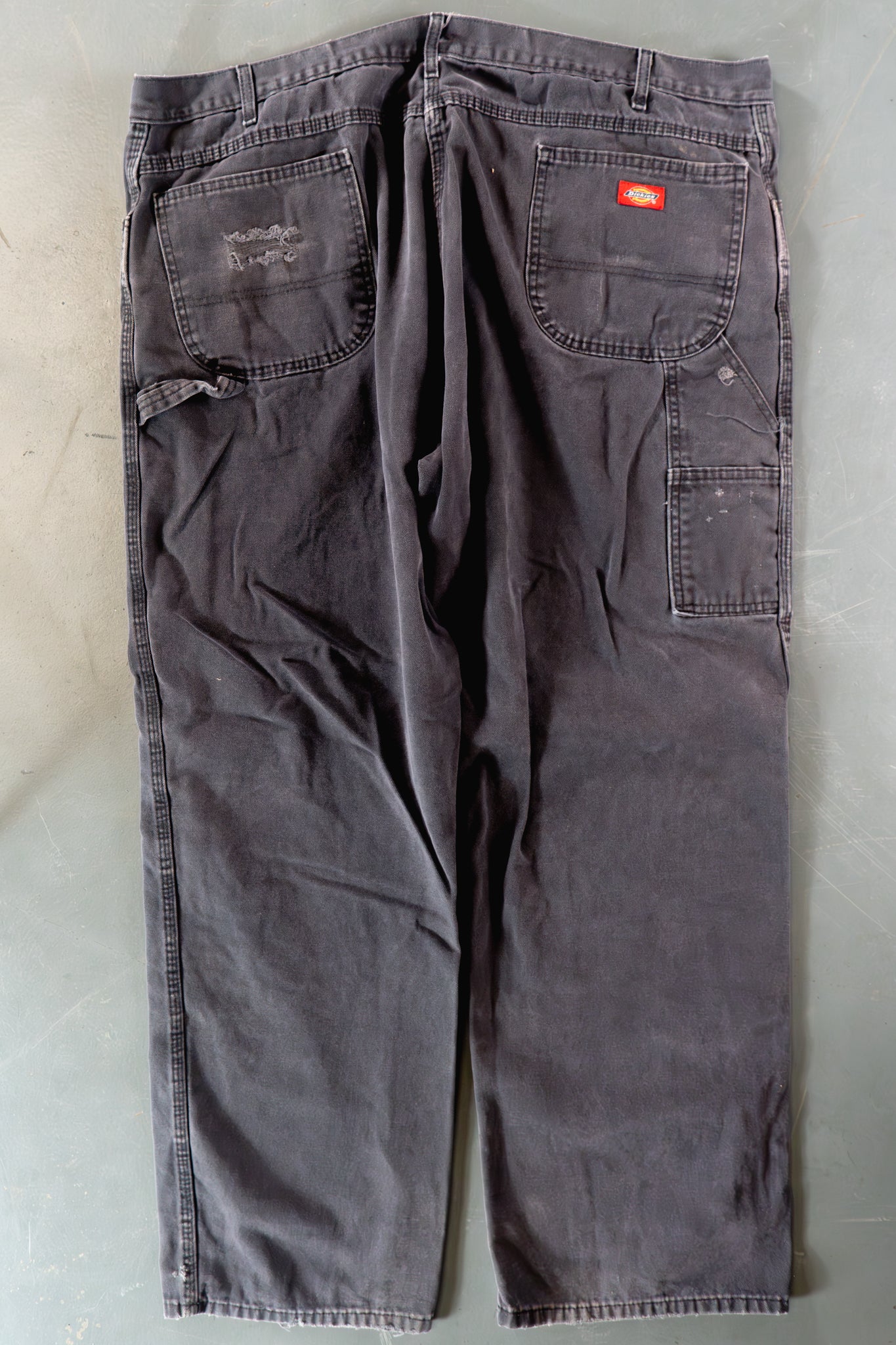 Dickies Vintage Carpenter Baggy Trousers– 90s Y2K - Black - W42, L30