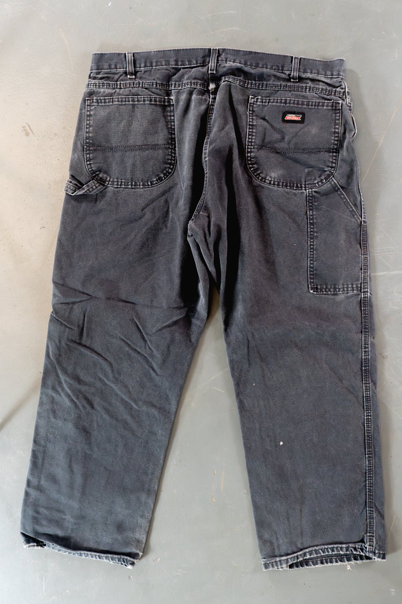 Dickies Vintage Carpenter Baggy Trousers– 90s Y2K - Black - W38, L27