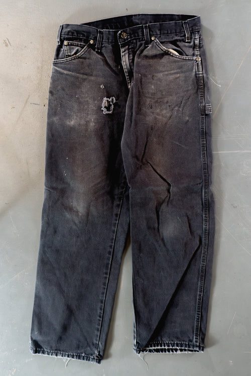 Dickies Vintage Carpenter Baggy Trousers– 90s Y2K - Black - W30, L38