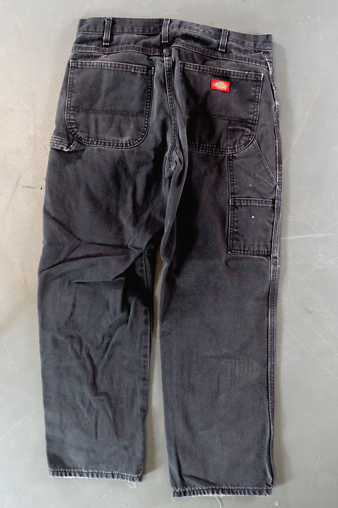 Dickies Vintage Carpenter Baggy Trousers– 90s Y2K - Black - W30, L38