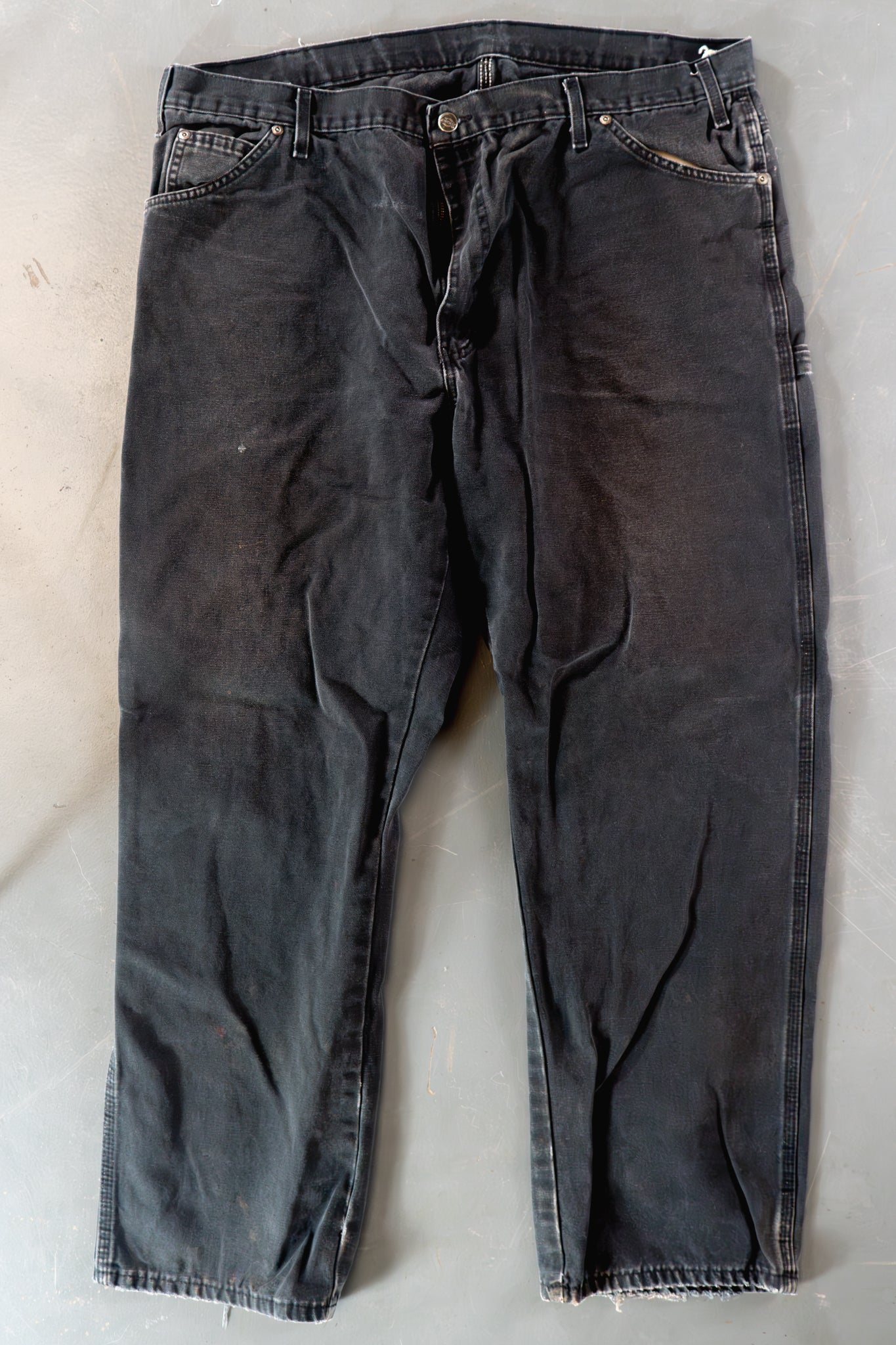 Dickies Vintage Carpenter Baggy Trousers– 90s Y2K - Black - W40, L31