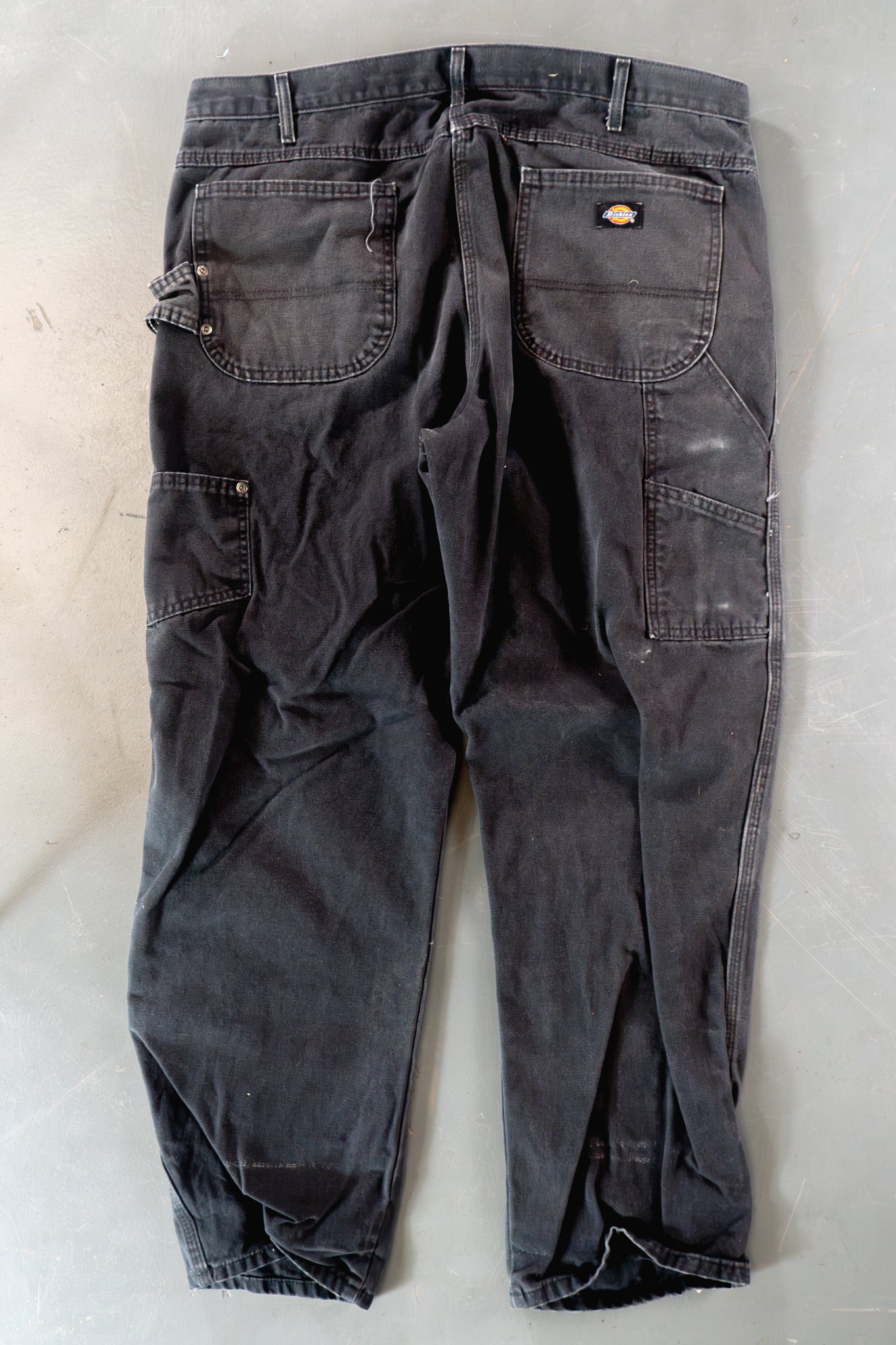 Dickies Vintage Carpenter Baggy Trousers– 90s Y2K - Black - W38, L31