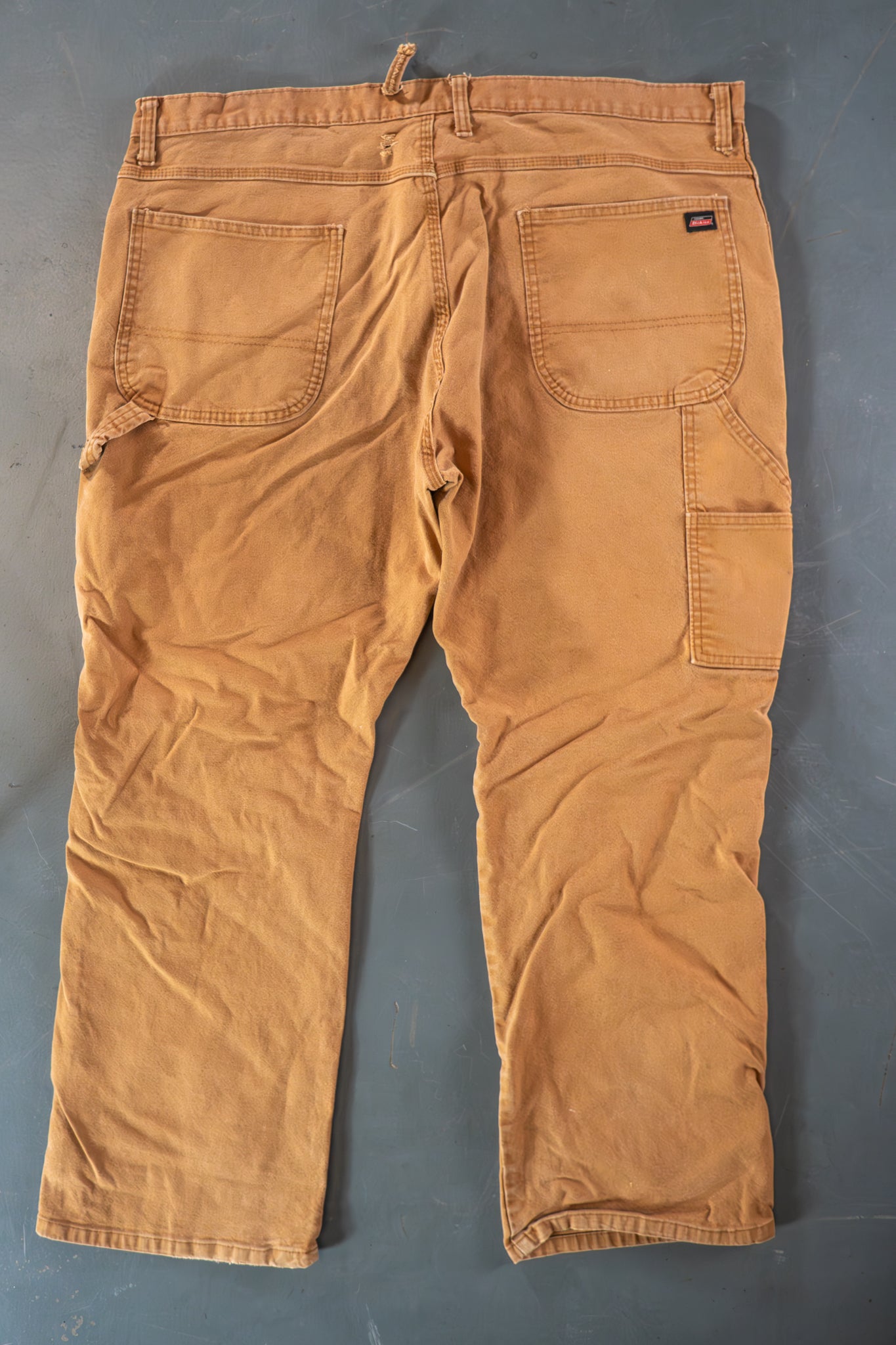 Dickies Vintage Carpenter Baggy Trousers– 90s Y2K - Tan - W42, L29