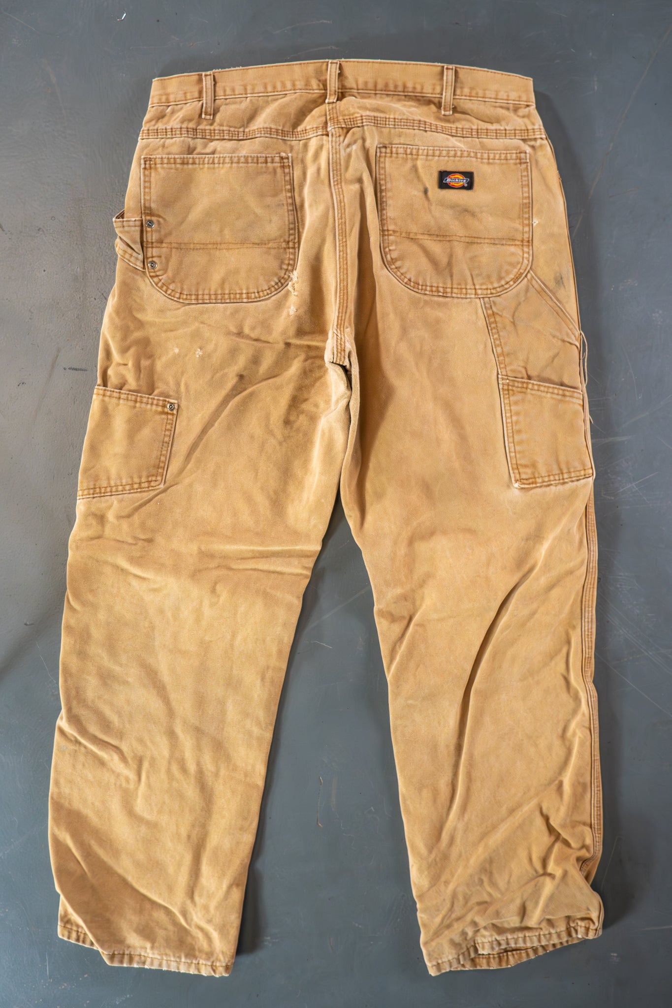 Dickies Vintage Carpenter Baggy Trousers– 90s Y2K - Tan - W34, L30