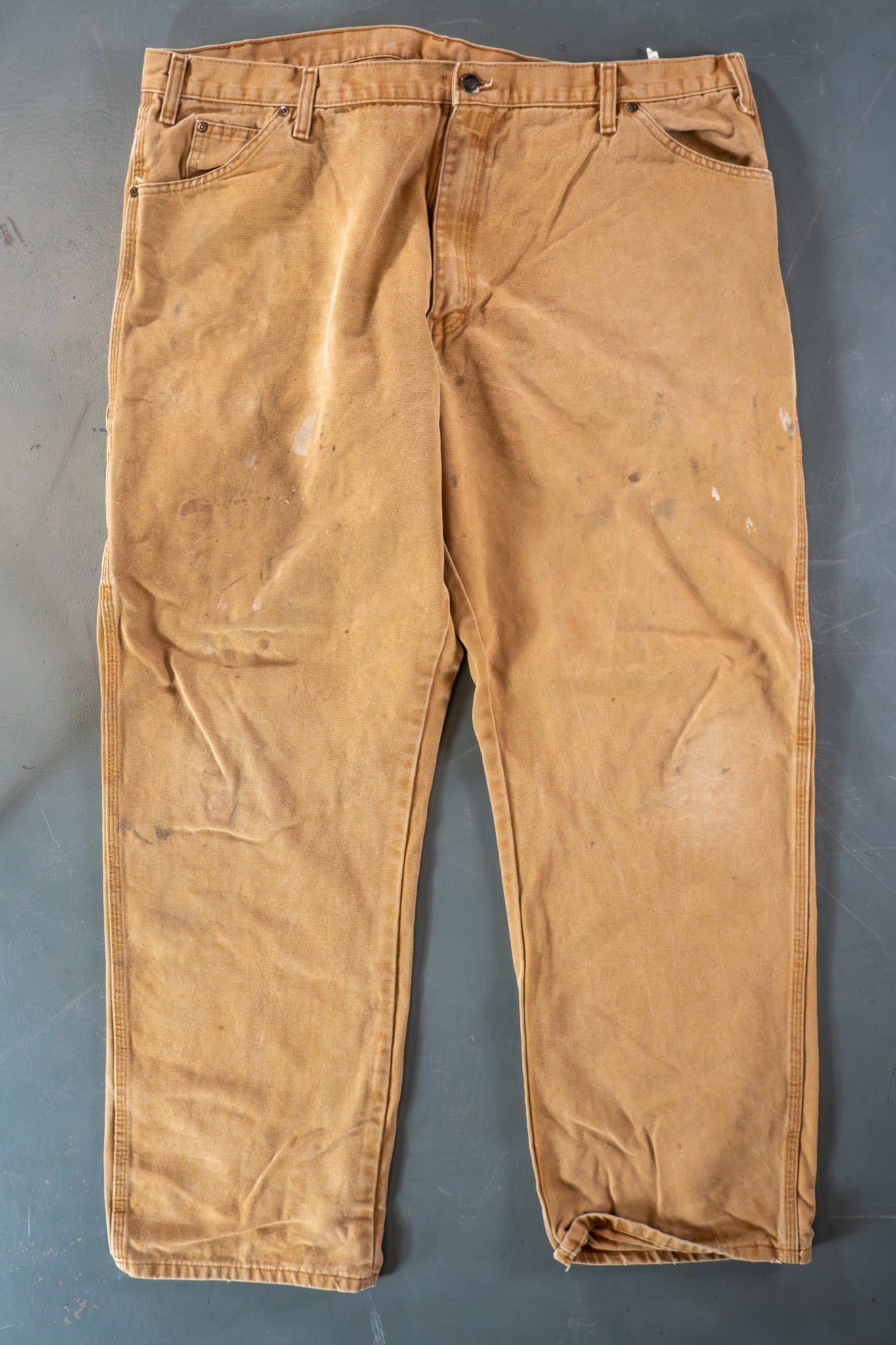 Dickies Vintage Carpenter Baggy Trousers– 90s Y2K - Tan - W44, L31
