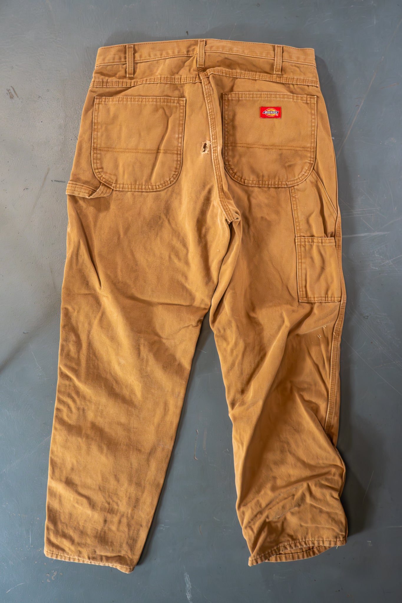 Dickies Vintage Carpenter Baggy Trousers– 90s Y2K - Tan - W32, L29