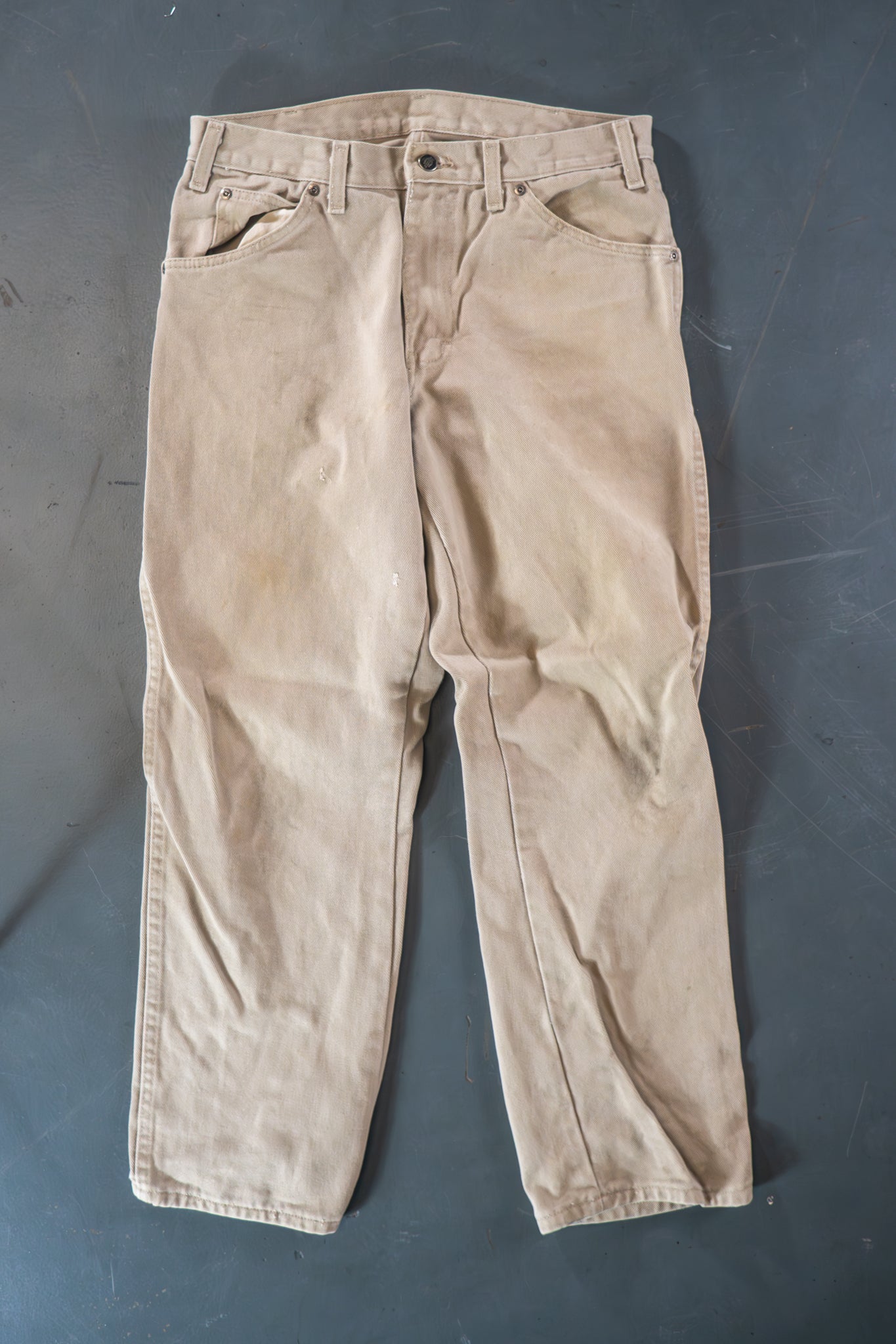 Dickies Vintage Carpenter Baggy Trousers– 90s Y2K - Tan - W31, L28