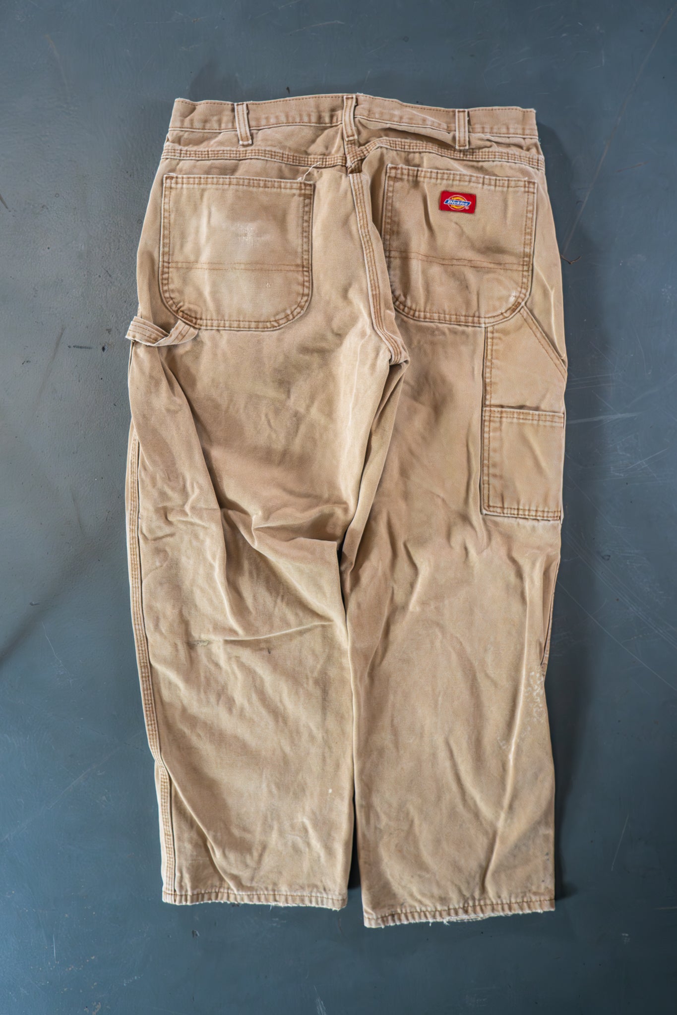 Dickies Vintage Carpenter Baggy Trousers– 90s Y2K - Tan - W32, L28