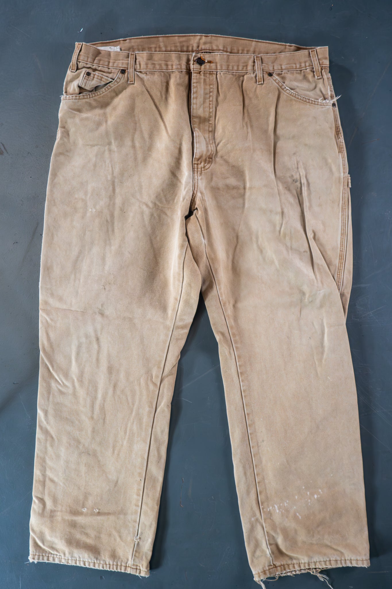 Dickies Vintage Carpenter Baggy Trousers– 90s Y2K - Tan - W40, L30