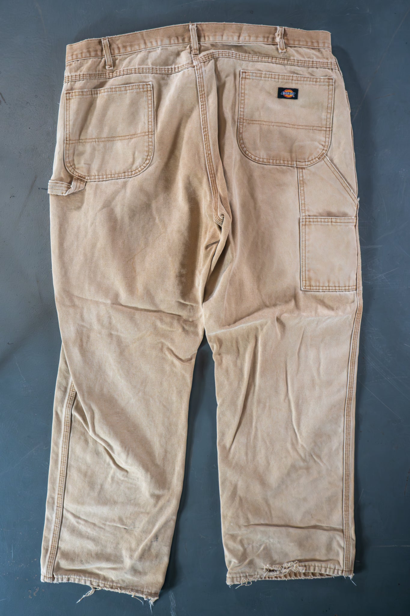 Dickies Vintage Carpenter Baggy Trousers– 90s Y2K - Tan - W40, L30