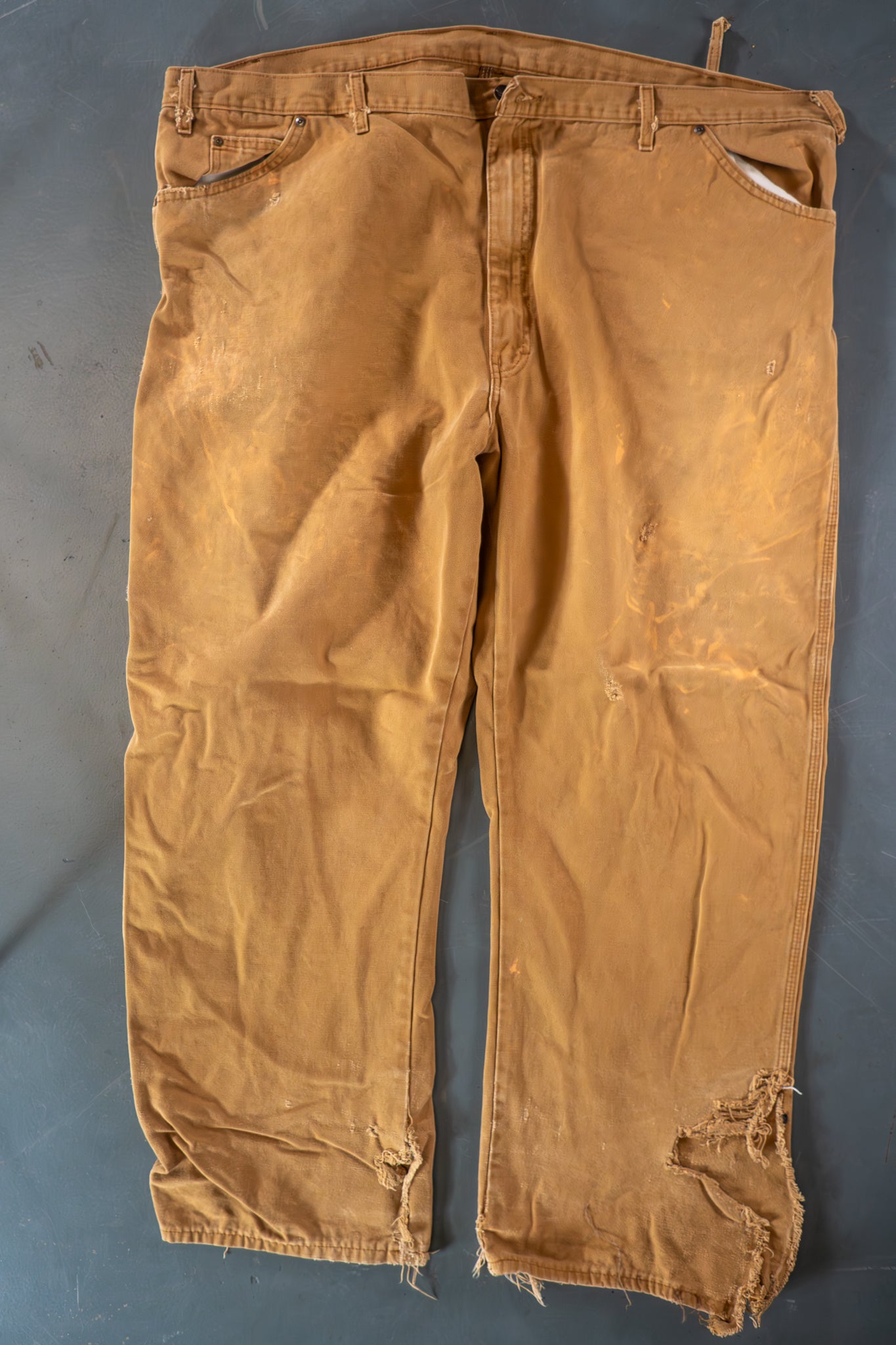 Dickies Vintage Carpenter Baggy Trousers– 90s Y2K - Tan - W48, L30