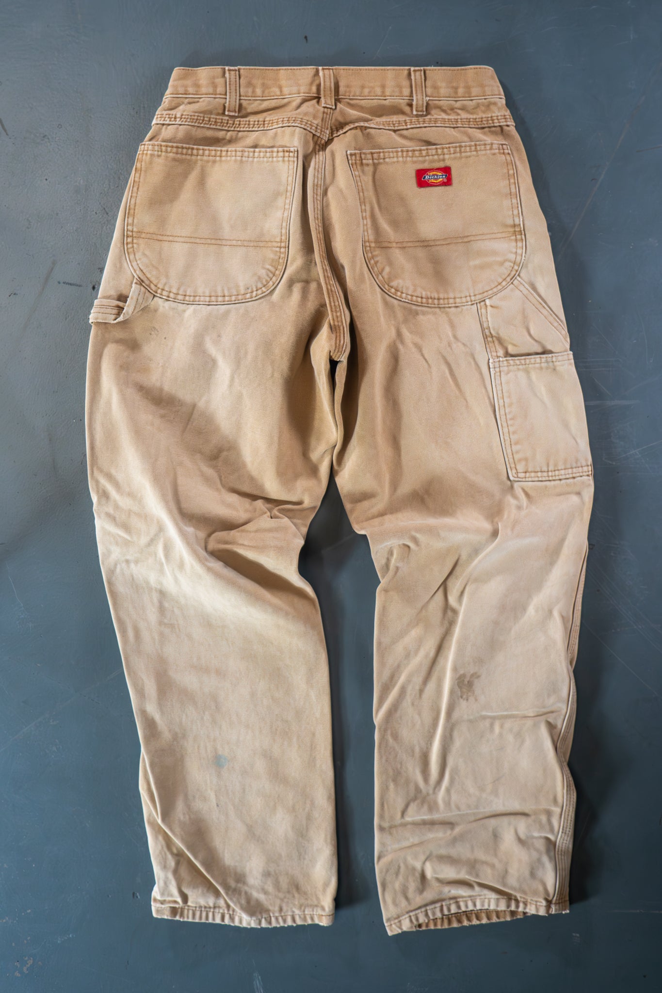 Dickies Vintage Carpenter Baggy Trousers– 90s Y2K - Tan - W28, L30