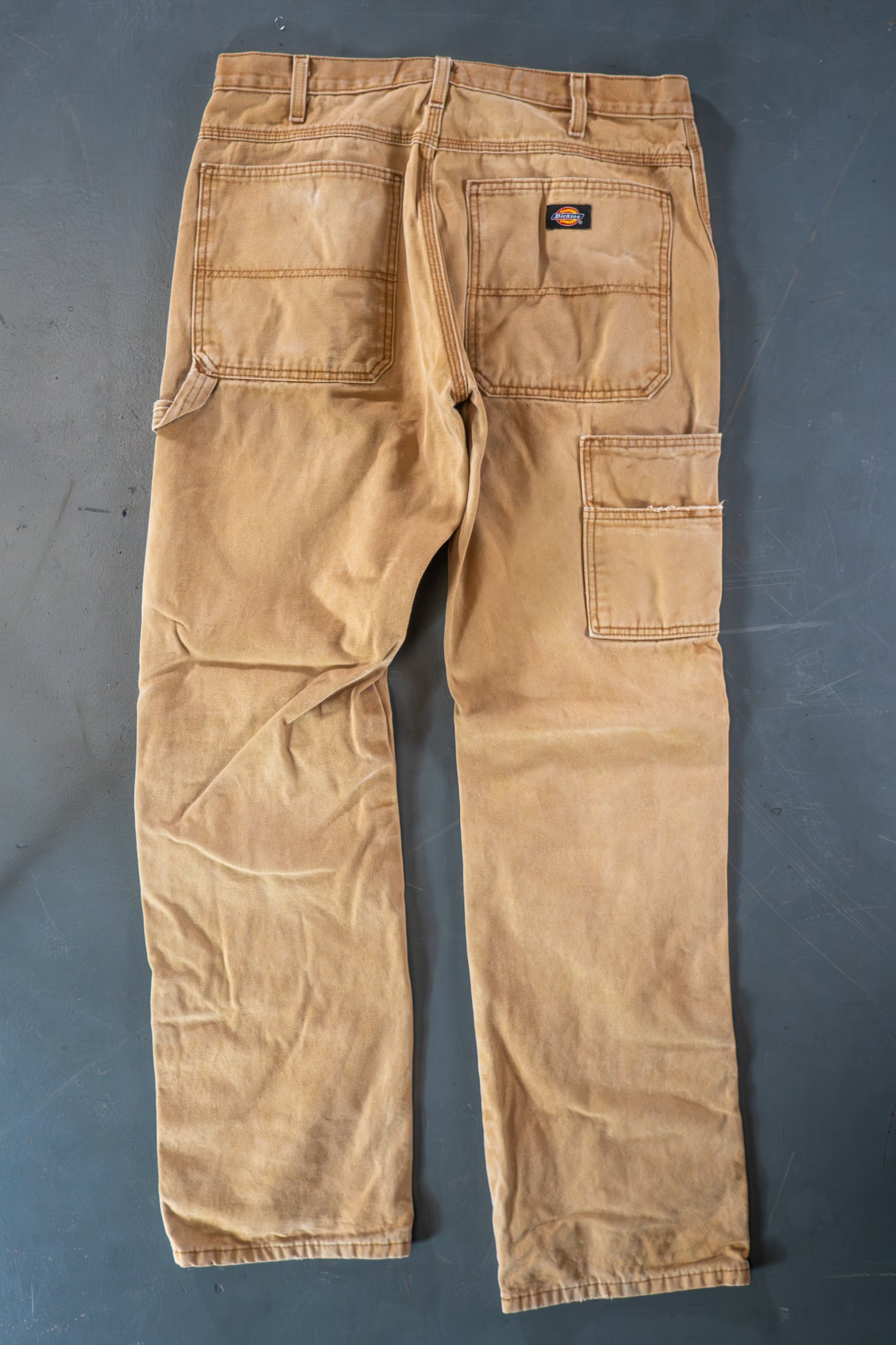 Dickies Vintage Carpenter Baggy Trousers– 90s Y2K - Tan - W32, L33
