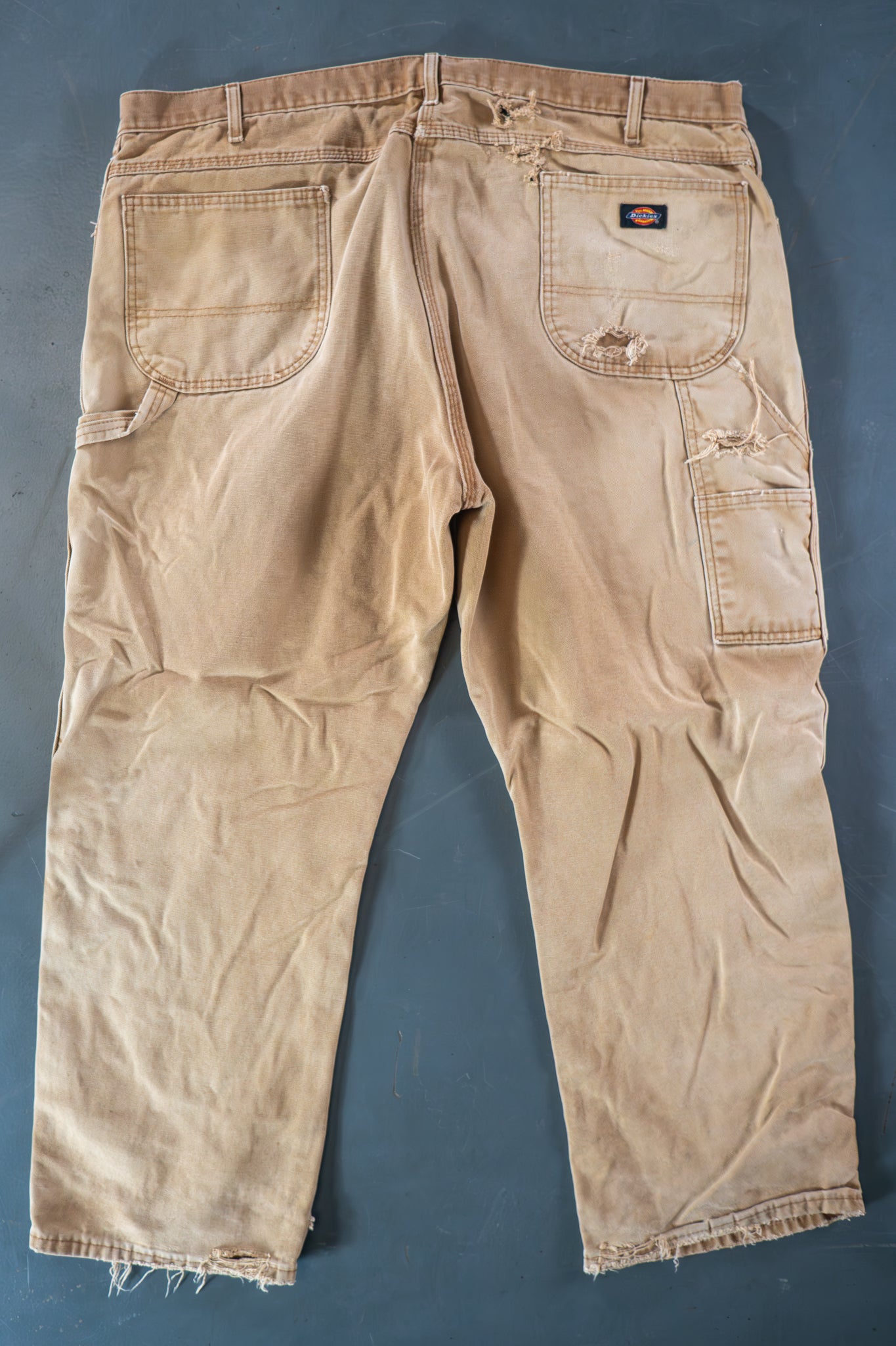 Dickies Vintage Carpenter Baggy Trousers– 90s Y2K - Tan - W44, L28
