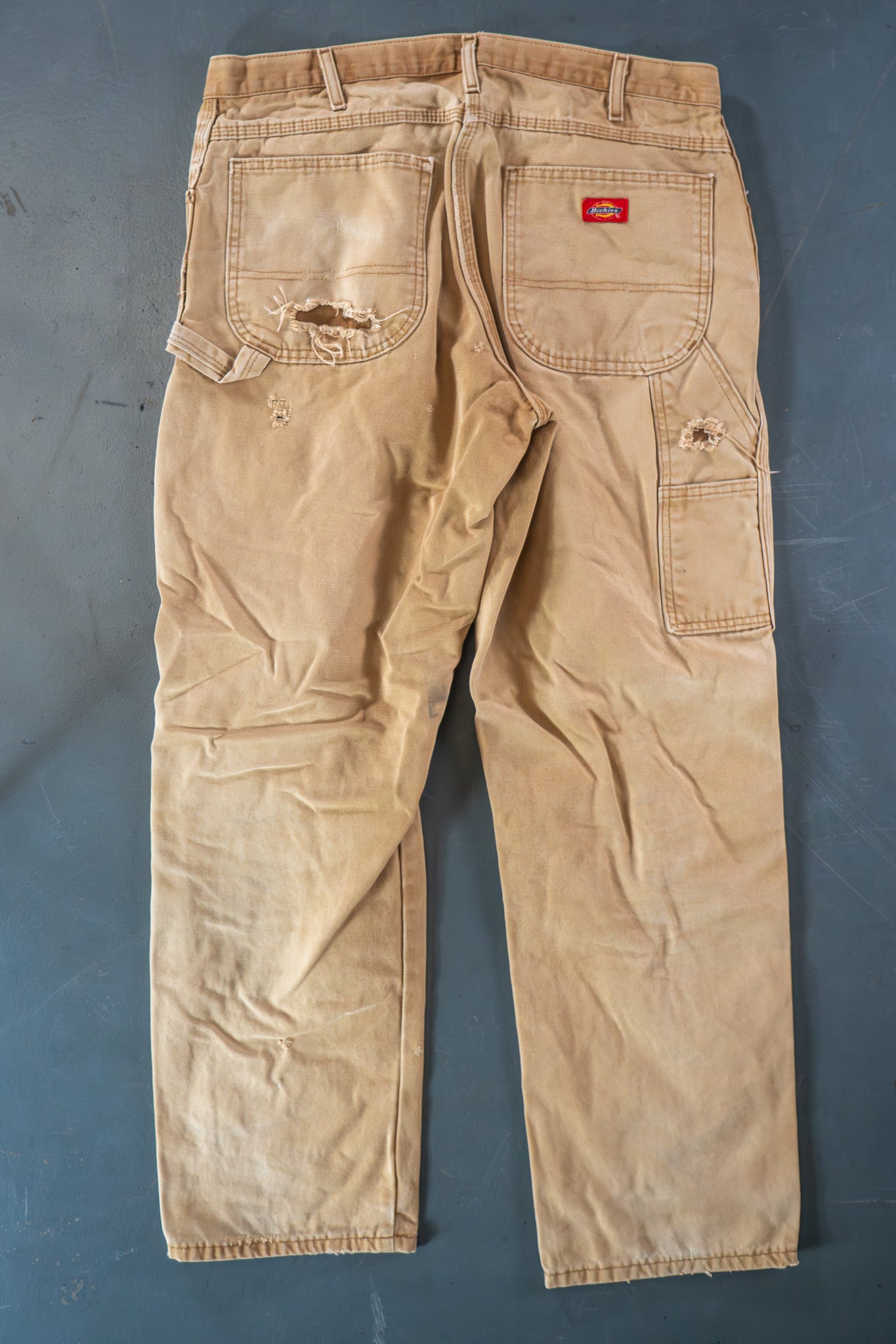 Dickies Vintage Carpenter Baggy Trousers– 90s Y2K - Tan - W32, L30