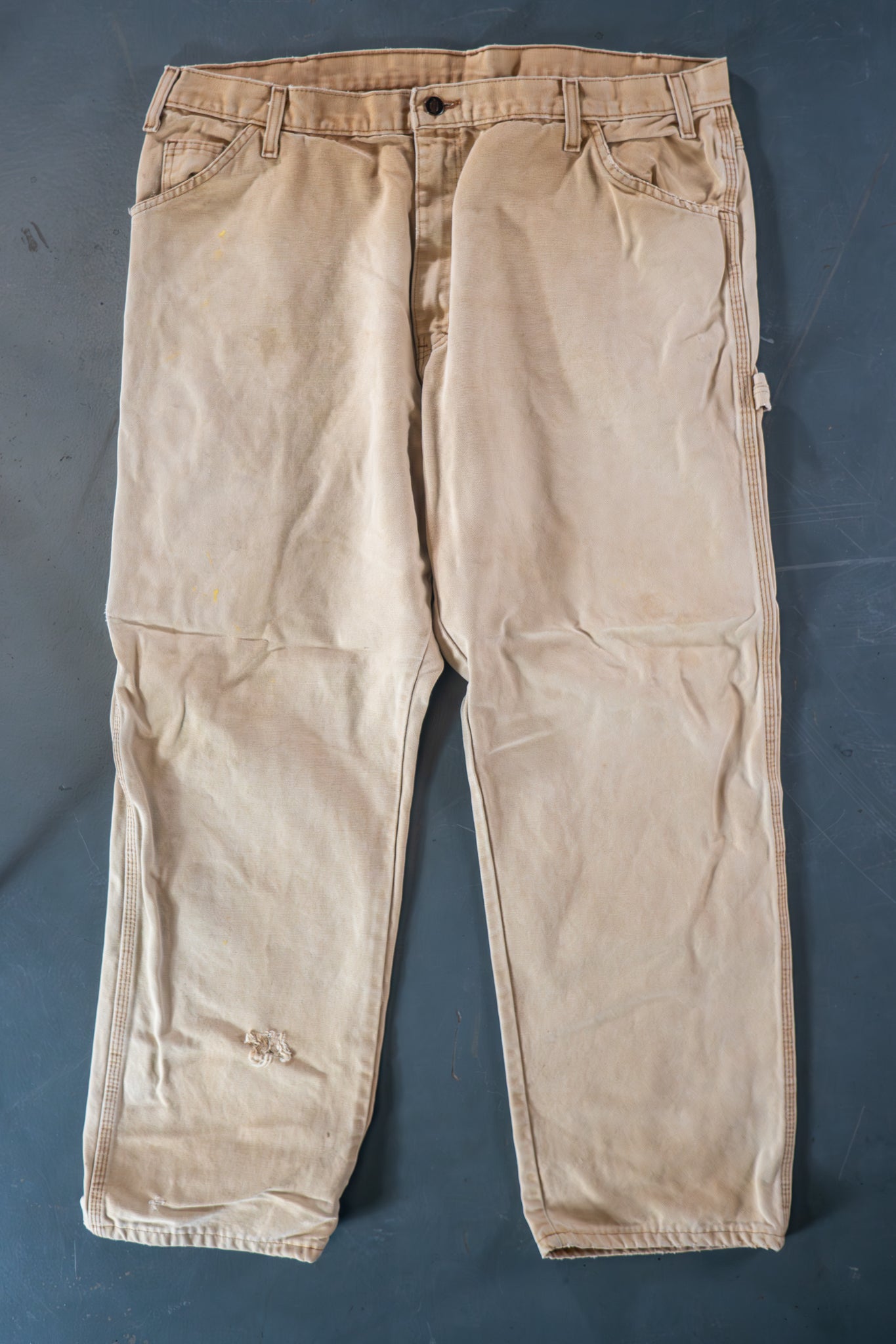Dickies Vintage Carpenter Baggy Trousers– 90s Y2K - Tan - W38, L29