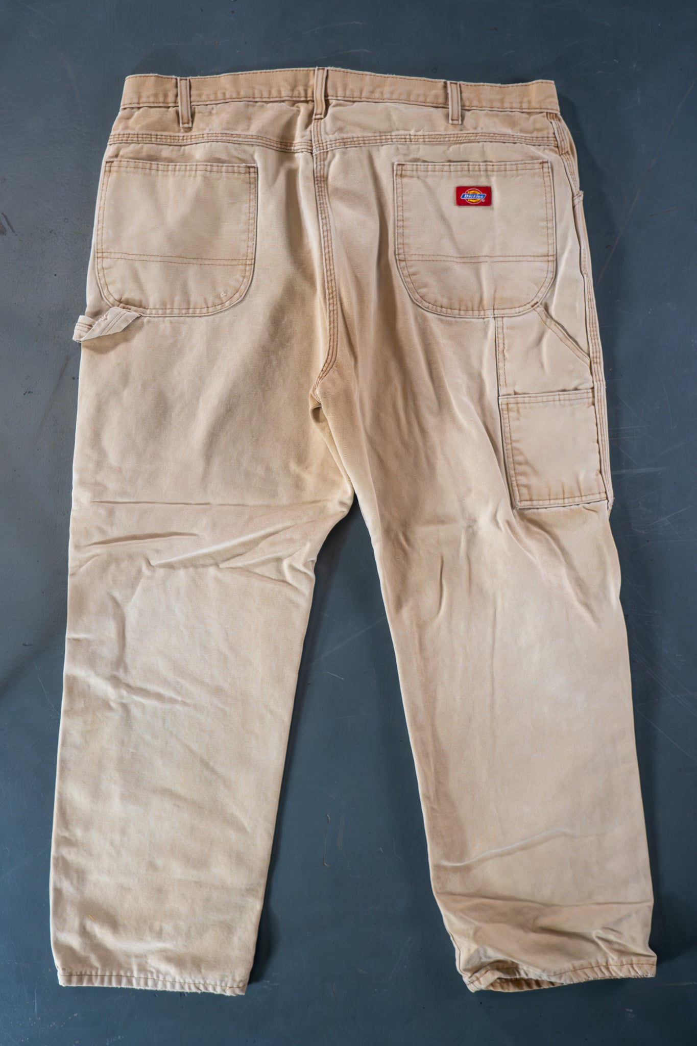 Dickies Vintage Carpenter Baggy Trousers– 90s Y2K - Tan - W38, L29