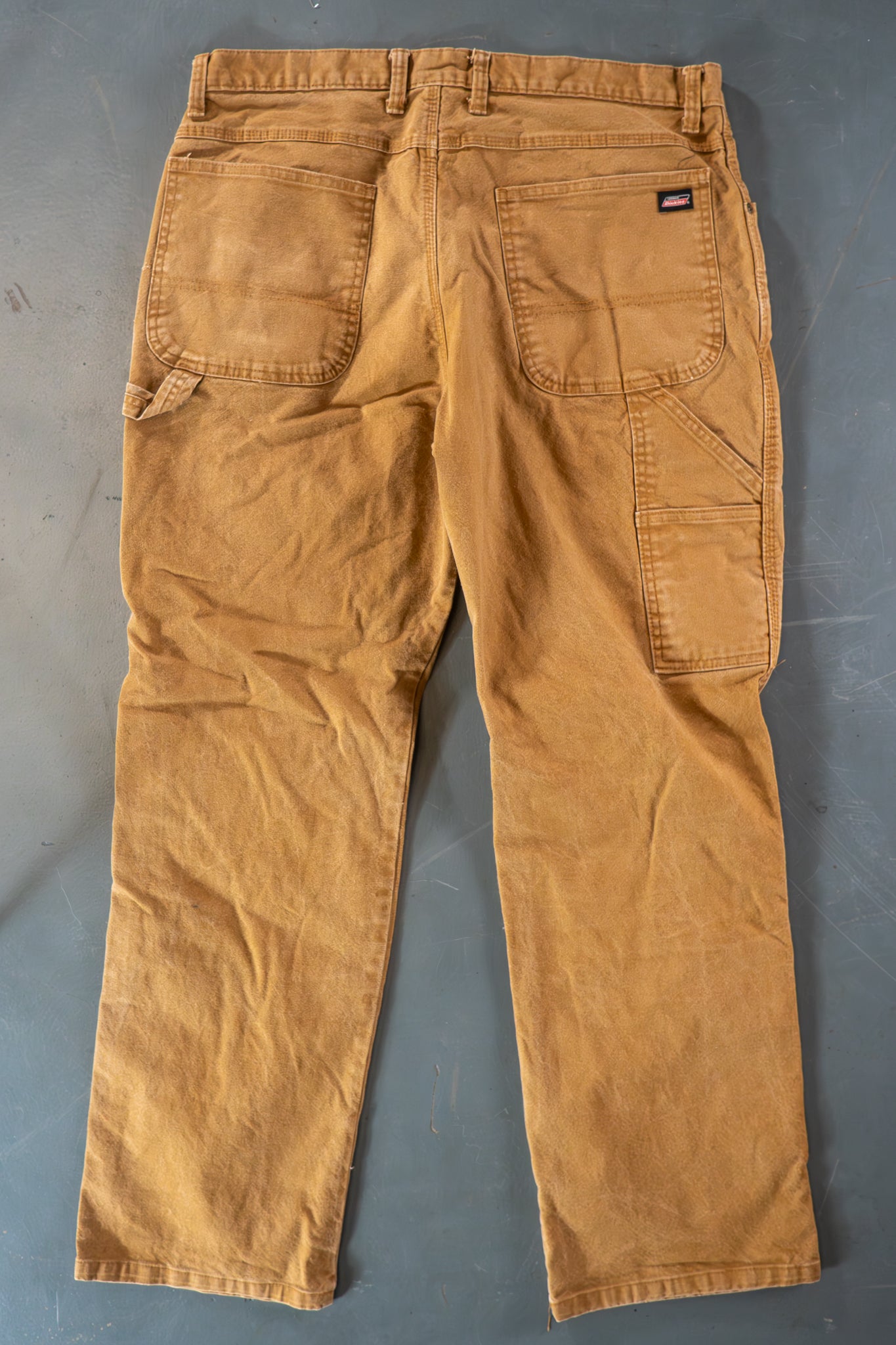 Dickies Vintage Carpenter Baggy Trousers– 90s Y2K - Tan - W34, L31