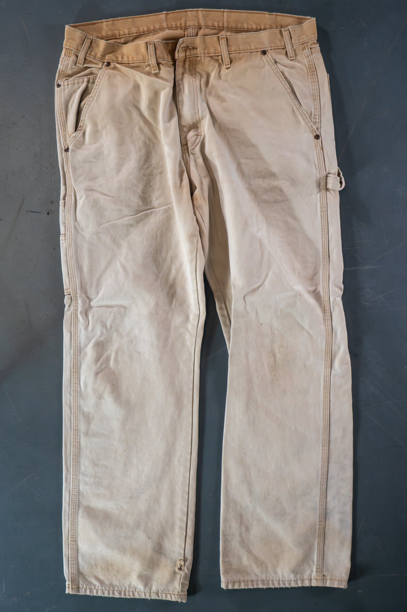 Dickies Vintage Carpenter Baggy Trousers– 90s Y2K - Tan - W36, L31
